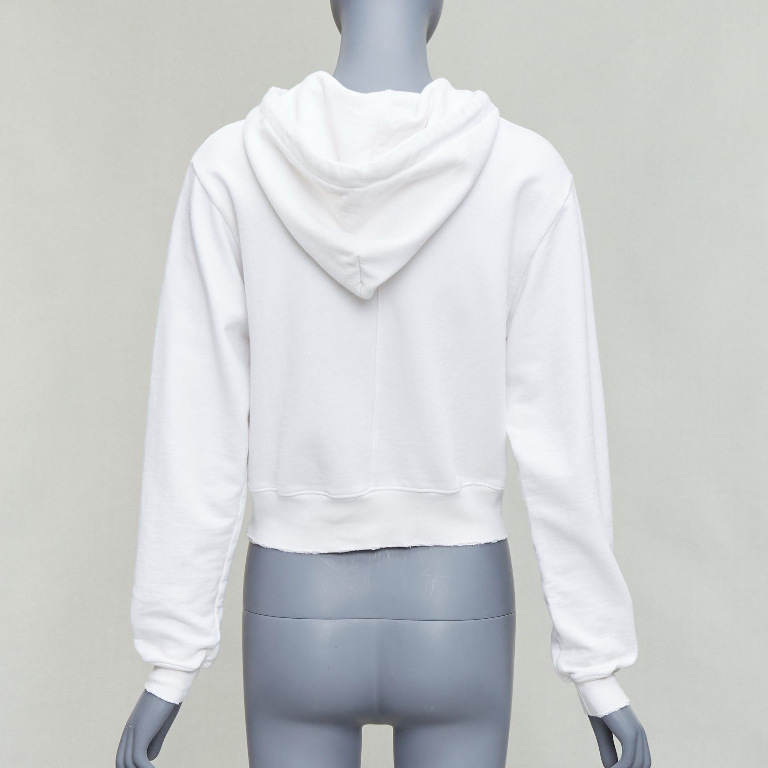 Other COTTON CITIZEN off white frayed edge cropped hoodie pullover XS Size S / US 4 / IT 40 - 5 Thumbnail