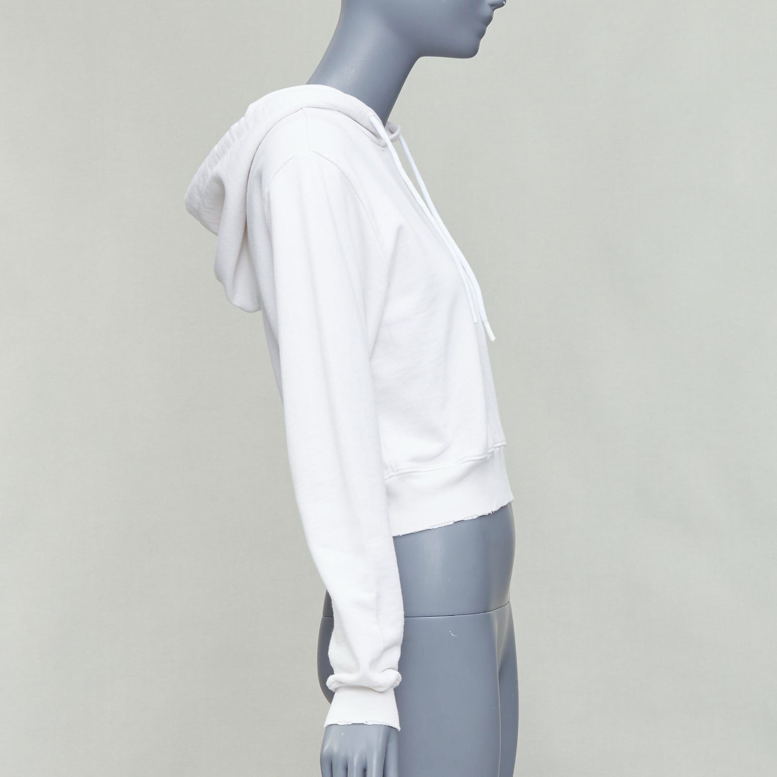 Other COTTON CITIZEN off white frayed edge cropped hoodie pullover XS Size S / US 4 / IT 40 - 4 Thumbnail