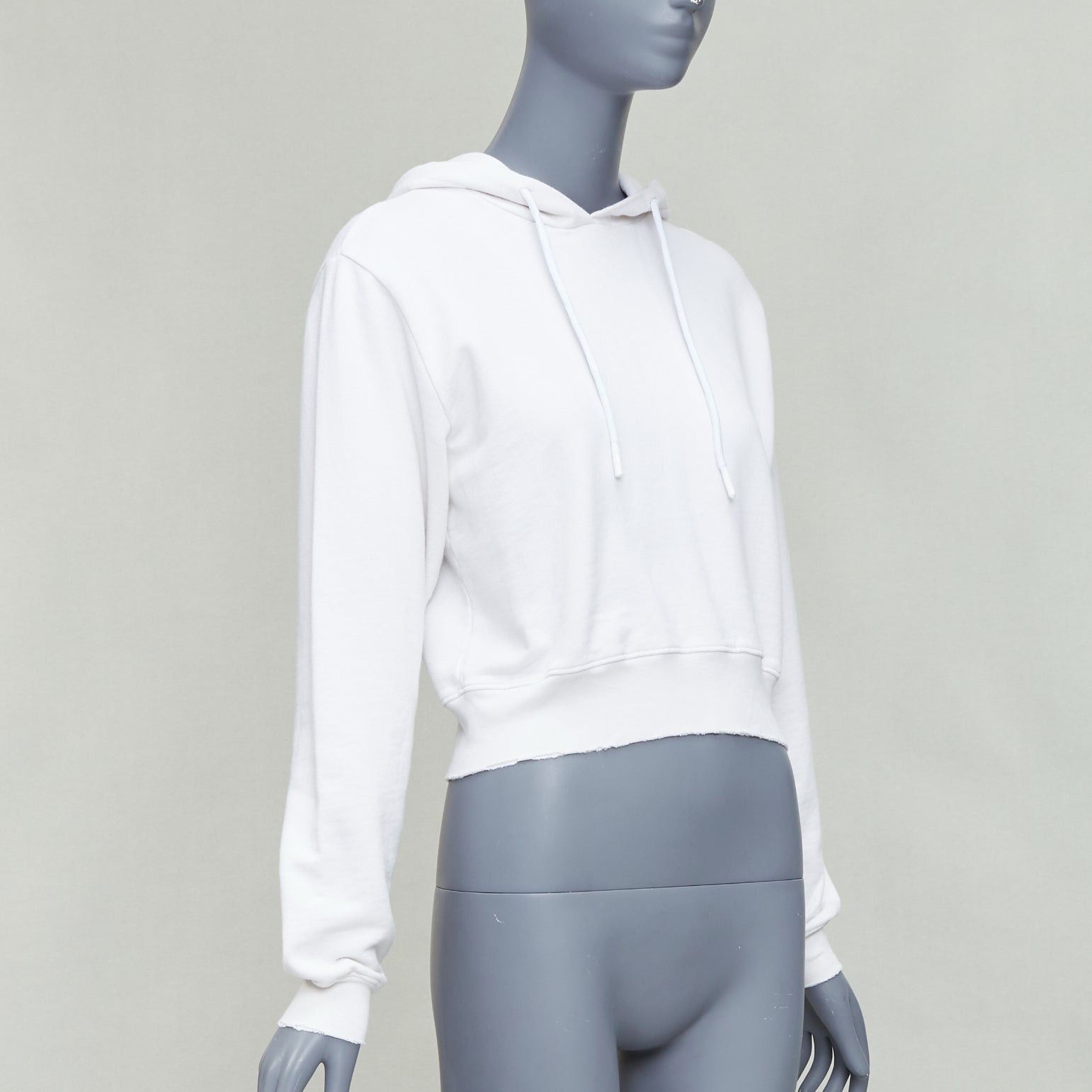 Other COTTON CITIZEN off white frayed edge cropped hoodie pullover XS Size S / US 4 / IT 40 - 3 Thumbnail