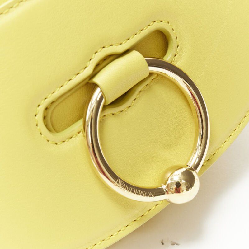 JW Anderson JW ANDERSON Latch yellow gold Pierce ring crossbody saddle bag Size ONE SIZE - 7 Thumbnail