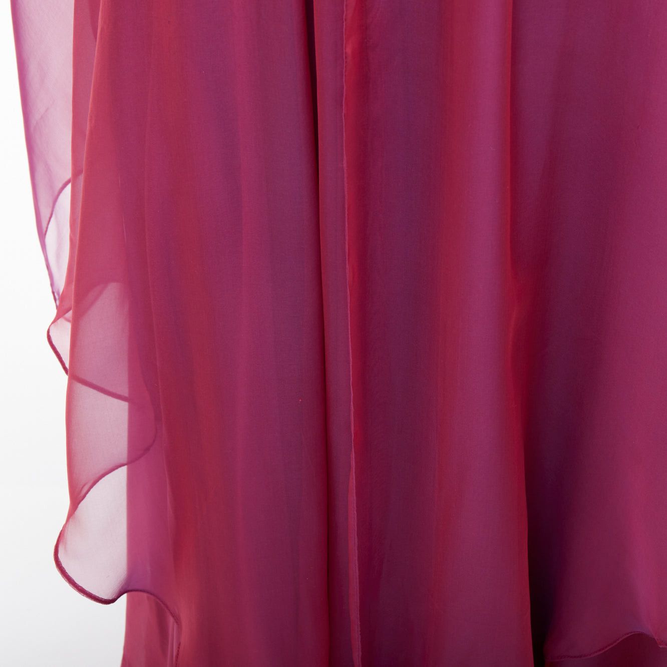 Other TERI JON Rickie Freeman iridescent purple silk beaded gown with shawl US14 3XL Size XL / US 12-14 / IT 48-50 - 8 Thumbnail