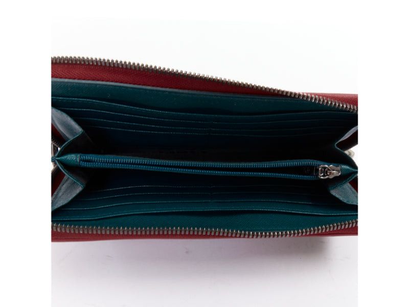 MCM MCM CRAIG KARL 2013 Beyond Snowdome black graphic eye leather zip around long wallet Size ONE SIZE - 7 Thumbnail