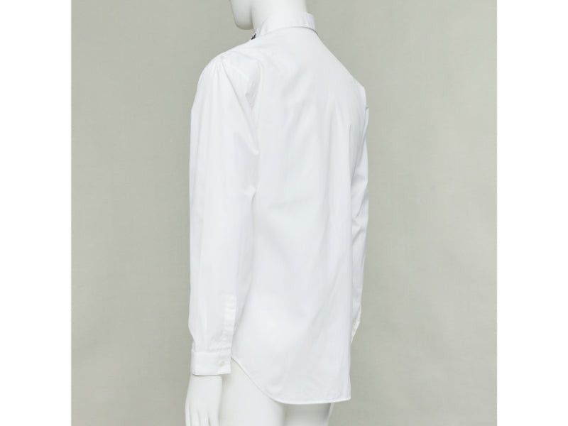 Dior DIOR HOMME white cotton black beaded triple bee collar dress shirt EU40 L Size US L / EU 52-54 / 3 - 6 Thumbnail