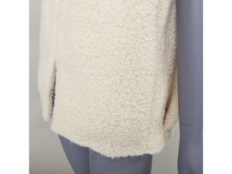 Isabel Marant ISABEL MARANT Gwendalia cream wool boucle boxy vest gilet FR34 XS Size XS / US 0-2 / IT 36-38 - 8 Thumbnail