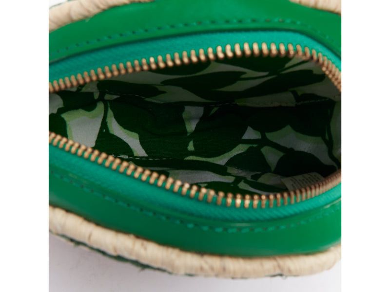 Kate Spade KATE SPADE Spring Forward Wicker Snail green raffia straw rattan crossbody clutch Size ONE SIZE - 9 Thumbnail