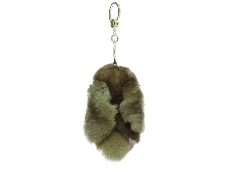 Loro Piana LORO PIANA 100% mink fur brown Rabbit bag charm keyring Size ONE SIZE - 4 Thumbnail
