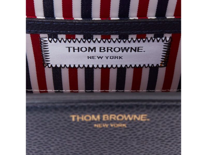 Thom Browne THOM BROWNE Mini Mrs Thom red white navy calfskin stripe detail top handle bag Size ONE SIZE - 10 Thumbnail