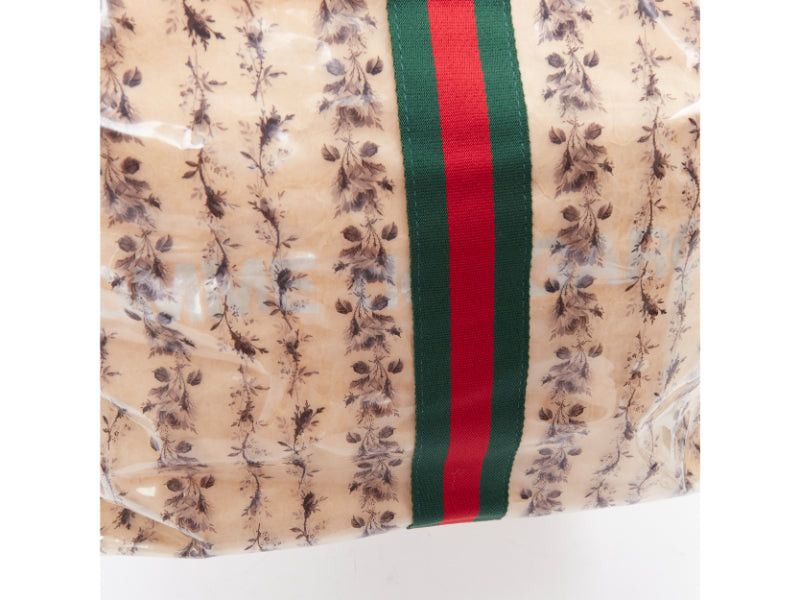 Gucci GUCCI COMME DES GARCONS 2021 green red beige vinyl pvc sherry paper tote bag Size ONE SIZE - 8 Thumbnail