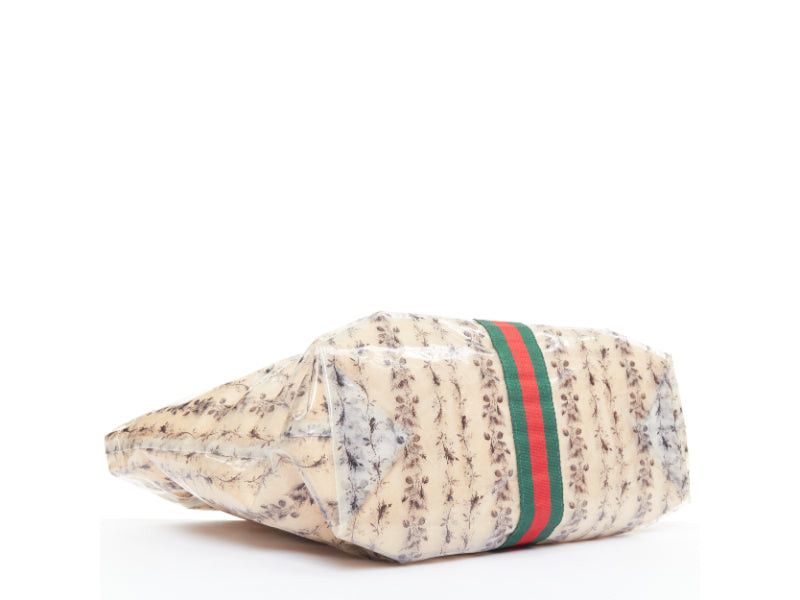 Gucci GUCCI COMME DES GARCONS 2021 green red beige vinyl pvc sherry paper tote bag Size ONE SIZE - 6 Thumbnail