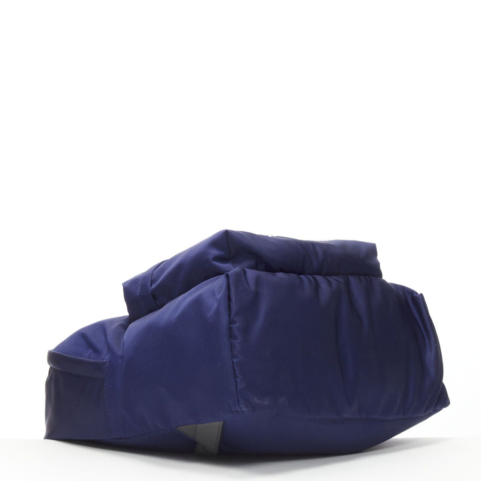 Versace VERSACE 90's Box Logo navy blue nylon Greca strap backpack Size ONE SIZE - 6 Thumbnail