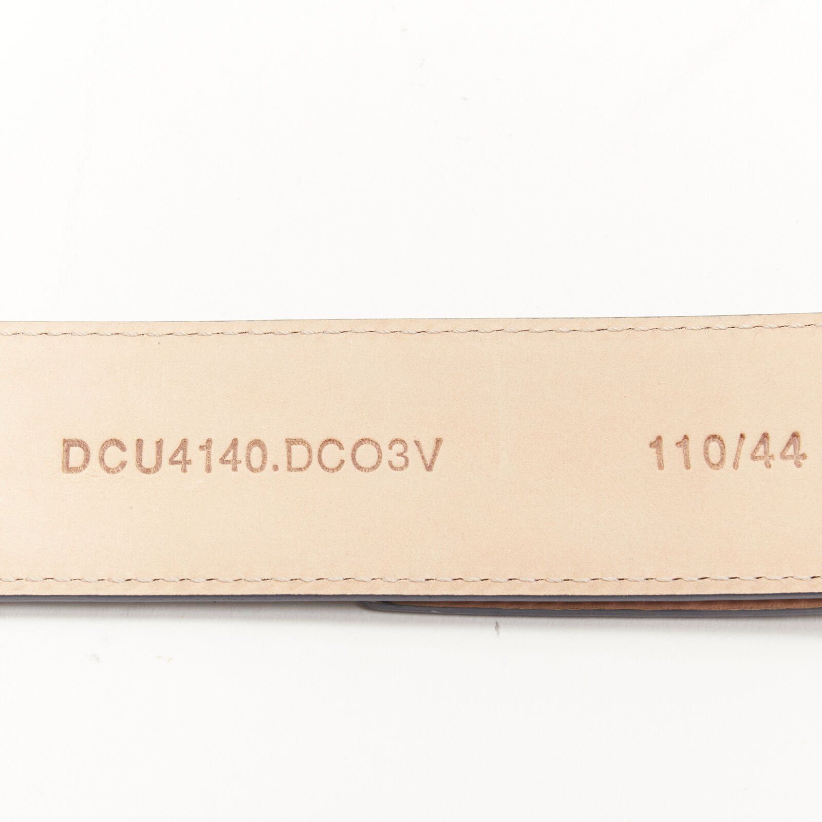 Versace VERSACE $1200 La Medusa silver buckle blue scaled leather belt 110cm 42-46" Size 42 - 9 Thumbnail