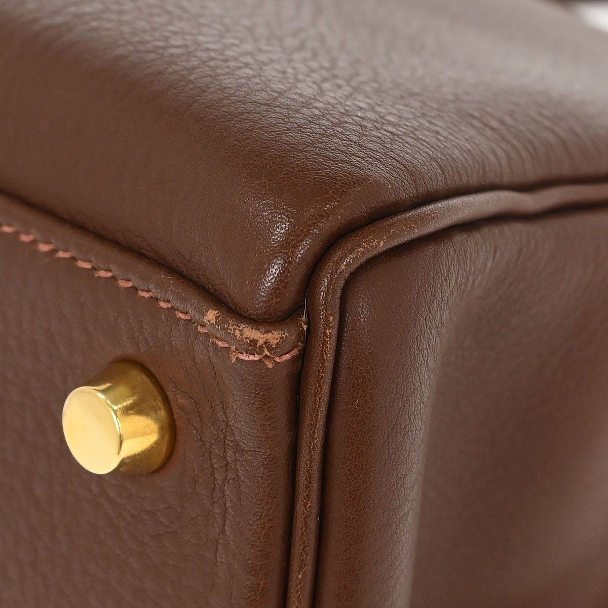 Hermes Hermes Kelly Handbag Brown Evergrain with Gold Hardware Size ONE SIZE - 6 Thumbnail