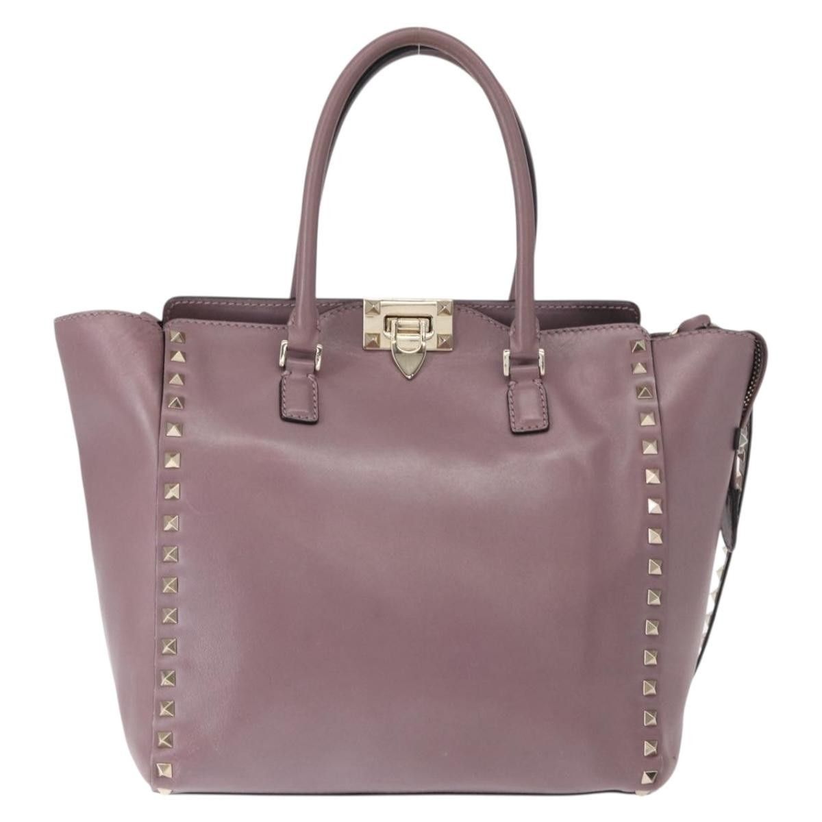 Valentino Valentino Garavani Rockstud Tote Rigid Leather Size ONE SIZE - 17 Thumbnail