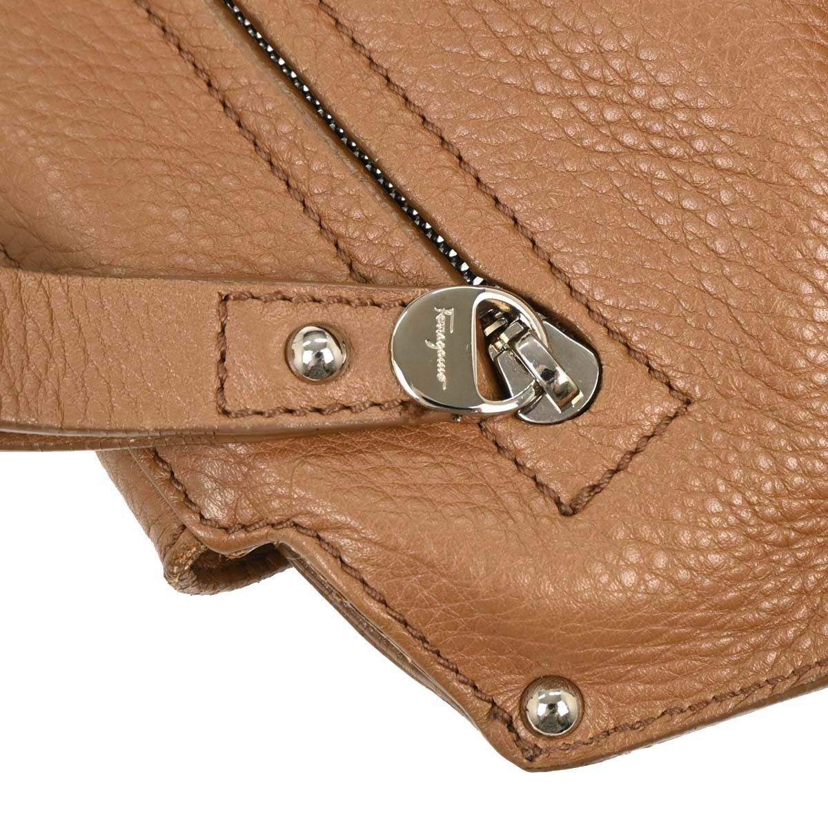 Salvatore Ferragamo Salvatore Ferragamo Sofia Satchel Leather Size ONE SIZE - 7 Thumbnail