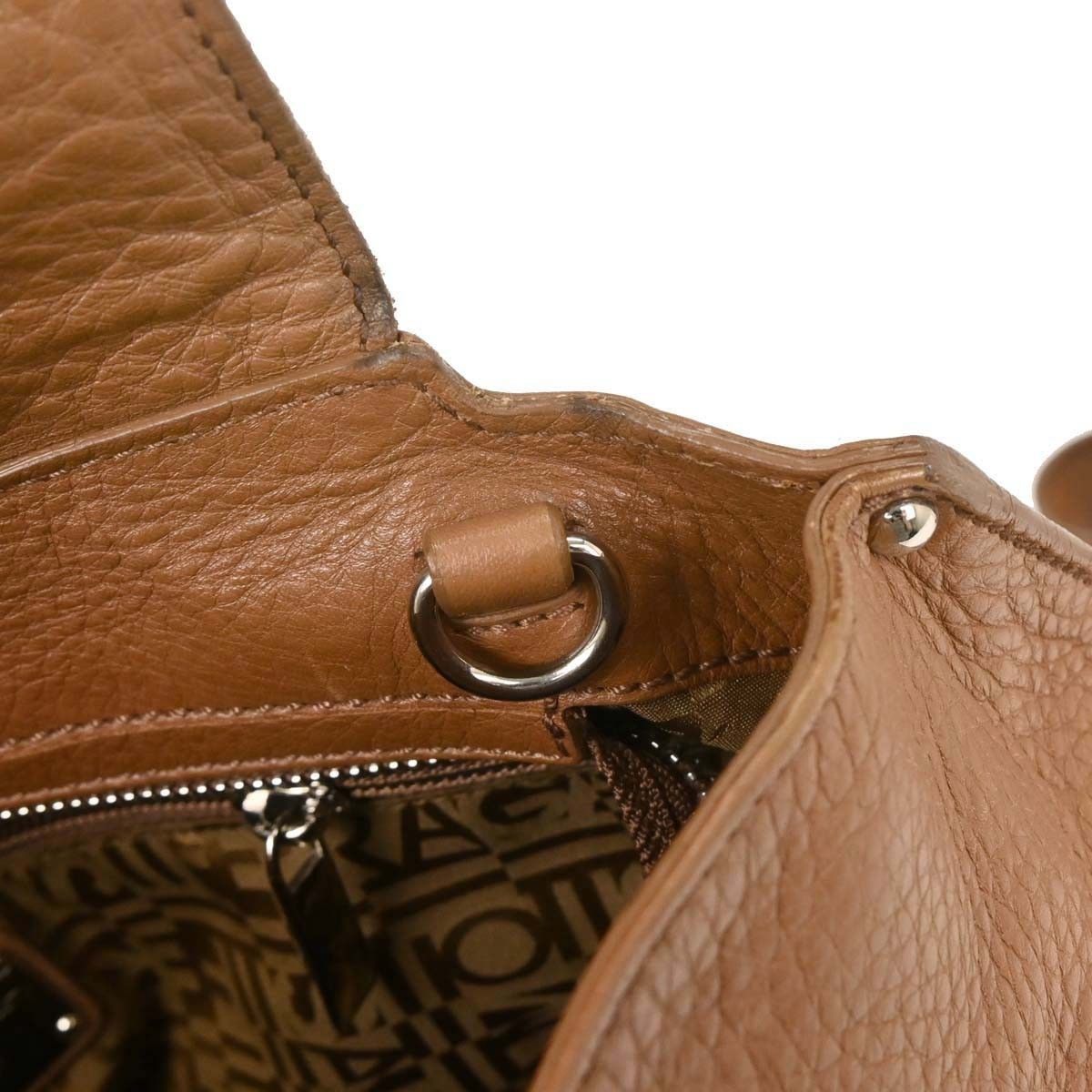 Salvatore Ferragamo Salvatore Ferragamo Sofia Satchel Leather Size ONE SIZE - 10 Thumbnail