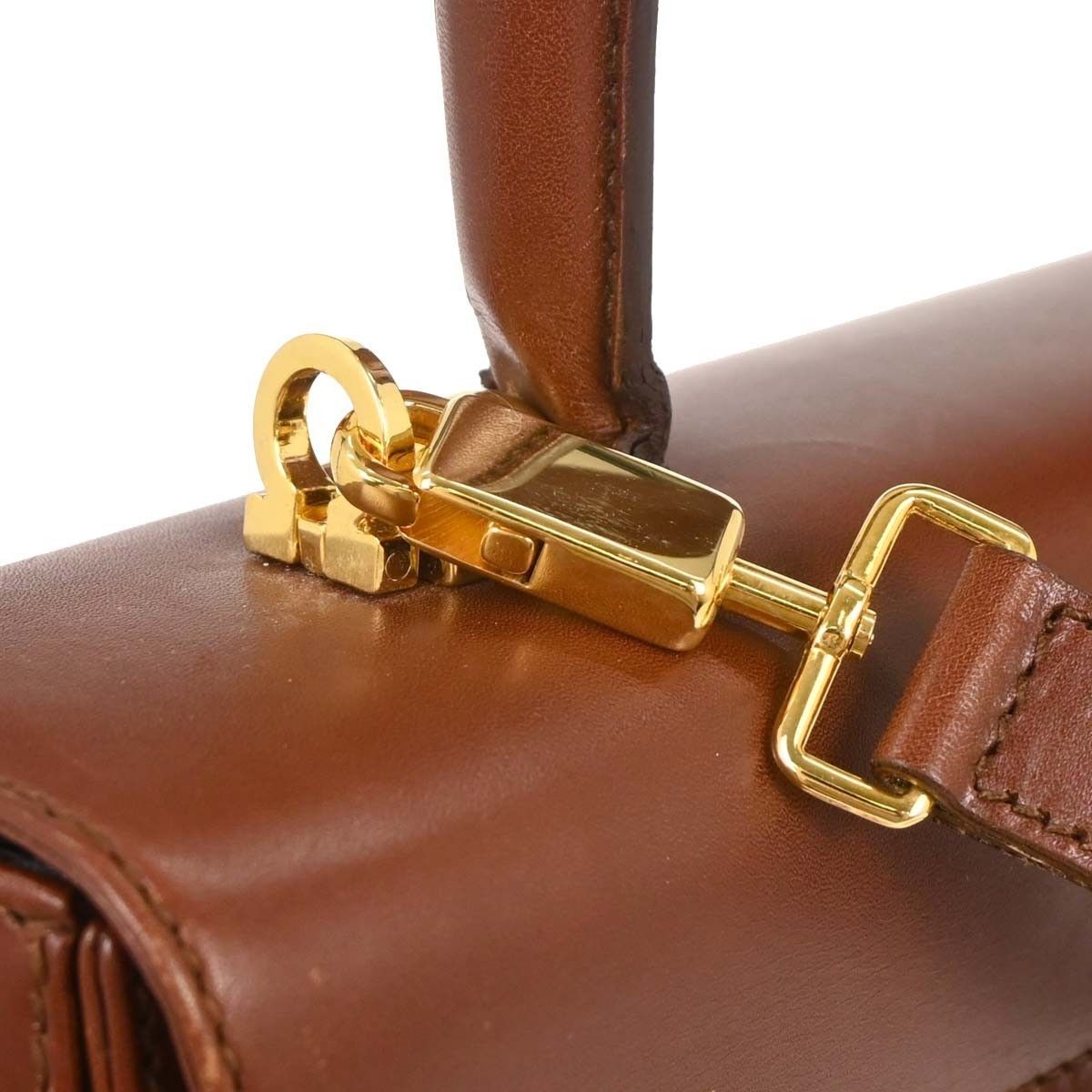 Salvatore Ferragamo Salvatore Ferragamo Gancini Convertible Top Handle Bag Leather Size ONE SIZE - 6 Thumbnail