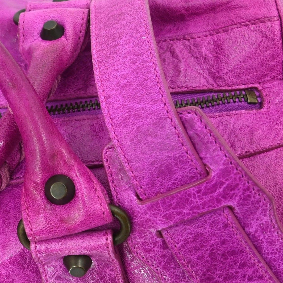 Balenciaga Balenciaga Twiggy Classic Studs Bag Leather Size ONE SIZE - 8 Thumbnail