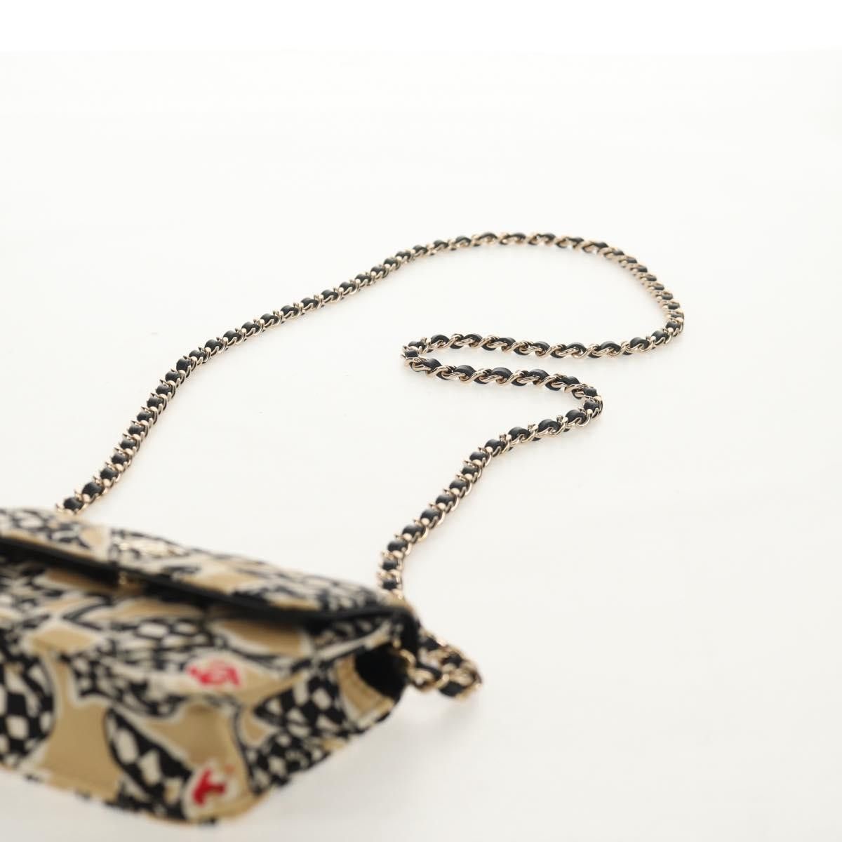 Chanel Chanel Flap Card Holder on Chain Quilted Printed Canvas Size ONE SIZE - 20 Thumbnail