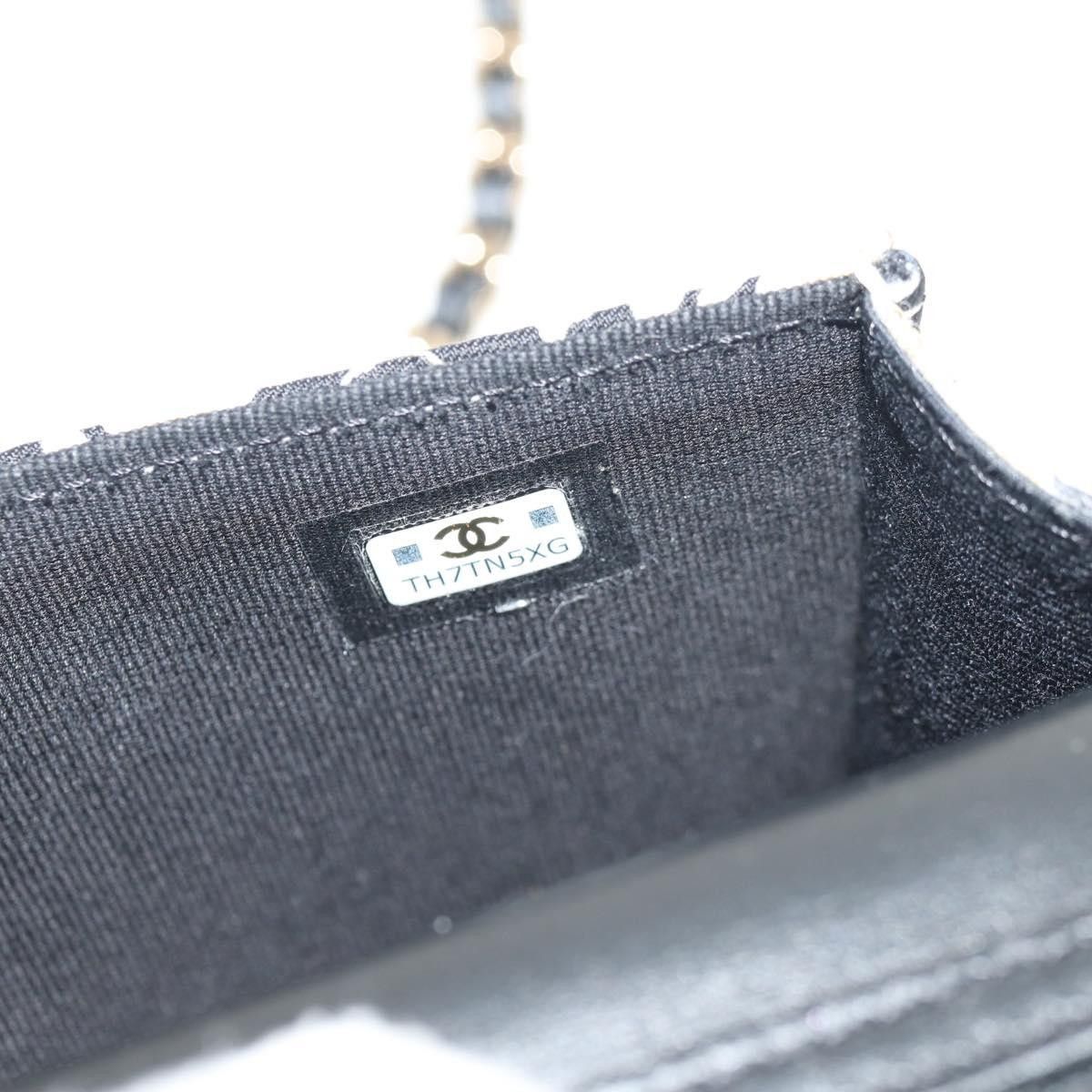 Chanel Chanel Flap Card Holder on Chain Quilted Printed Canvas Size ONE SIZE - 6 Thumbnail