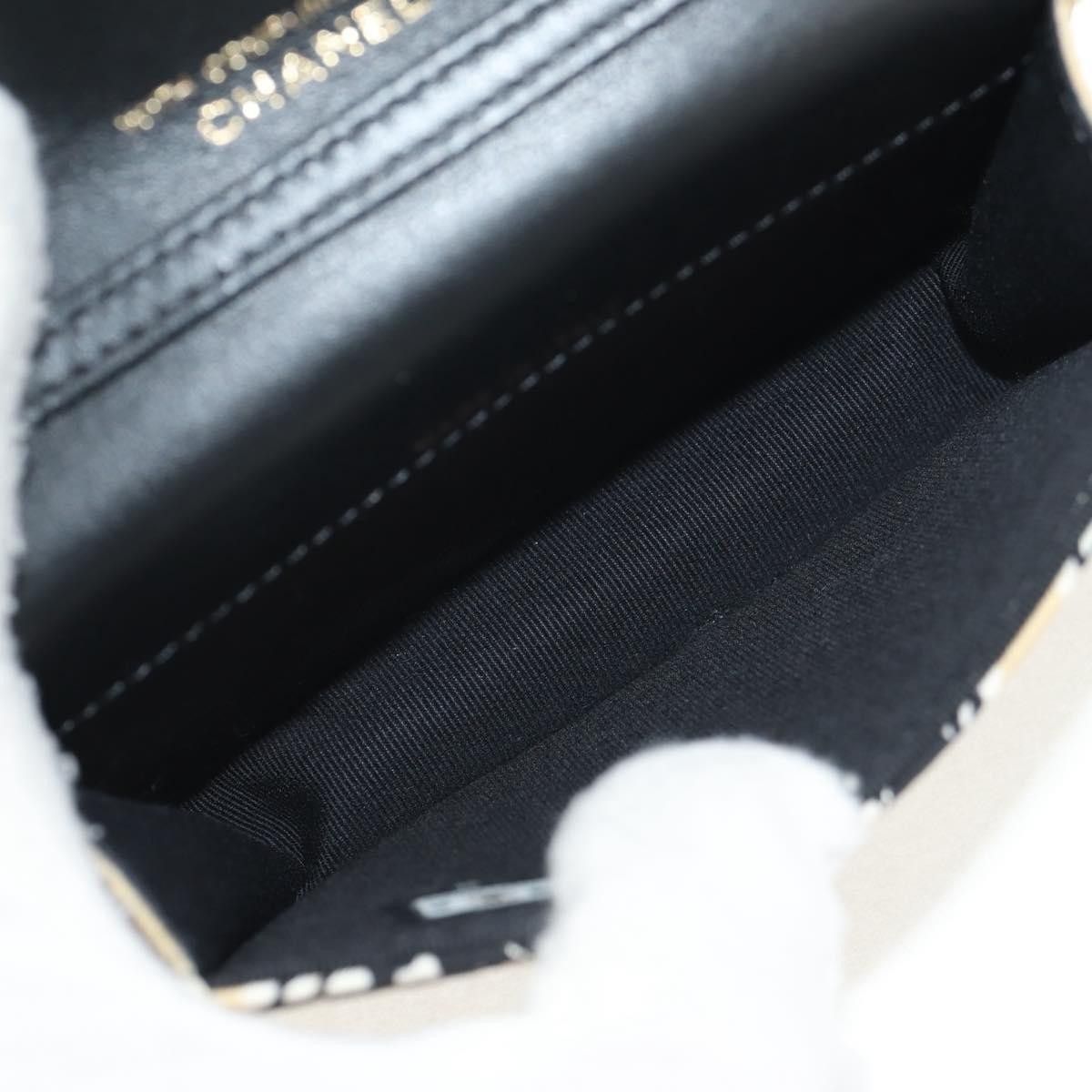 Chanel Chanel Flap Card Holder on Chain Quilted Printed Canvas Size ONE SIZE - 5 Thumbnail