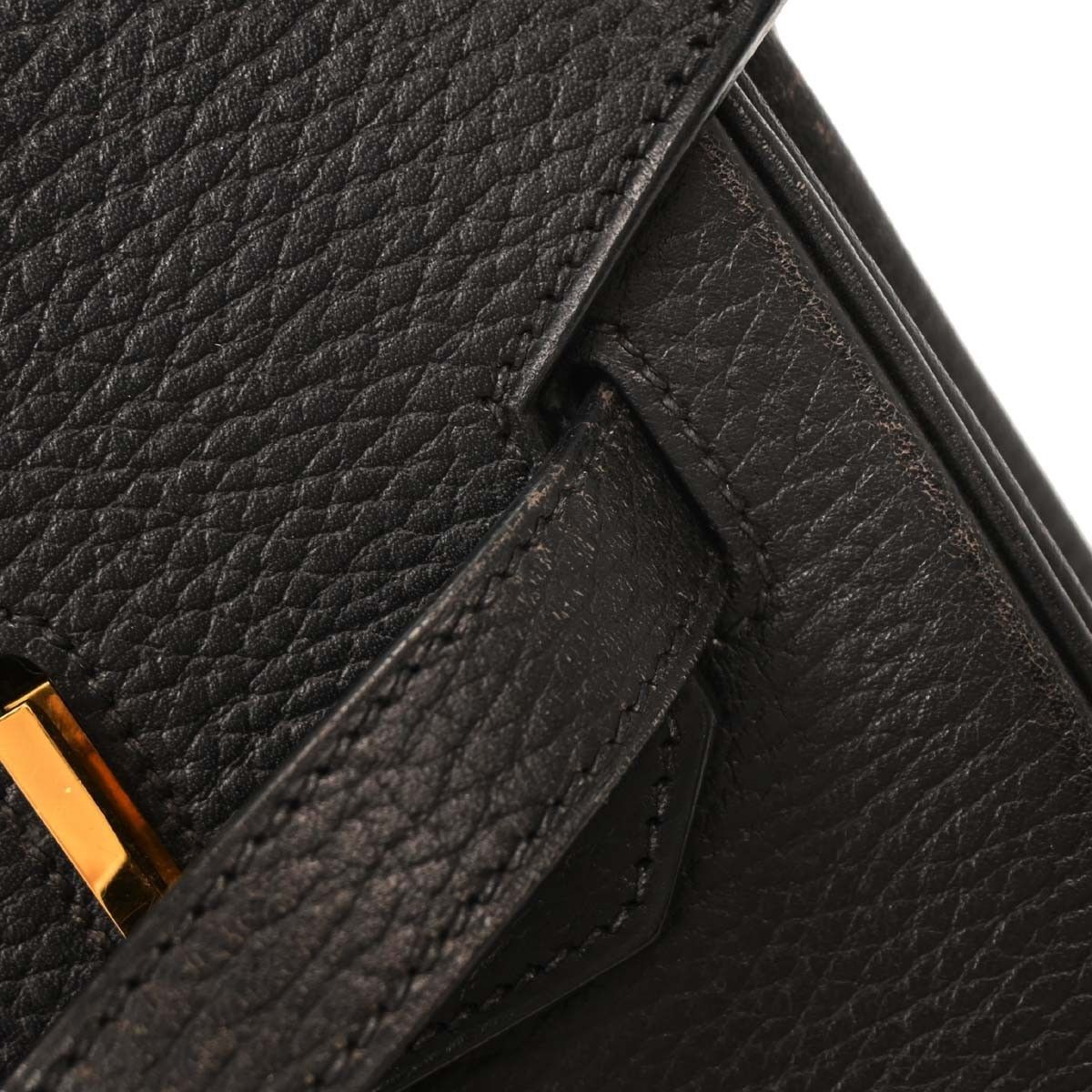 Hermes Hermes Birkin Handbag Black Ardennes with Gold Hardware Size ONE SIZE - 9 Thumbnail