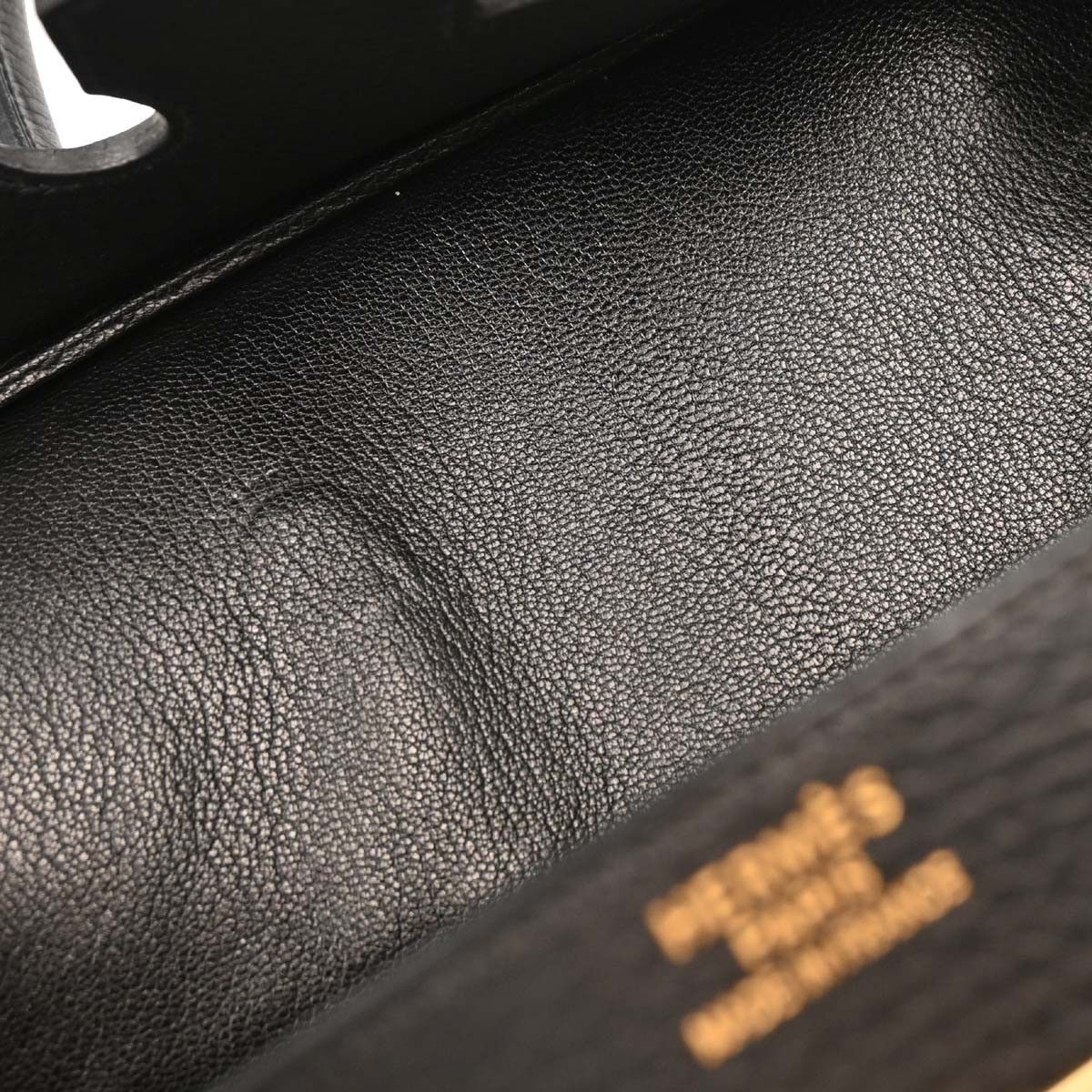 Hermes Hermes Birkin Handbag Black Ardennes with Gold Hardware Size ONE SIZE - 10 Thumbnail