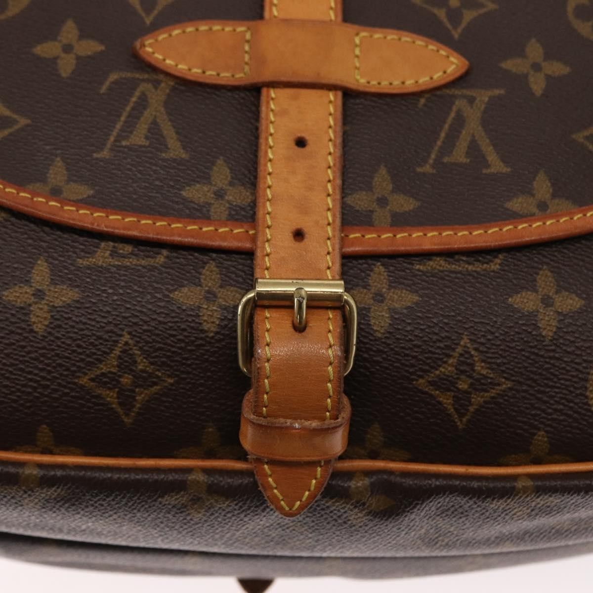 Louis Vuitton Louis Vuitton Saumur Handbag Monogram Canvas Size ONE SIZE - 17 Thumbnail
