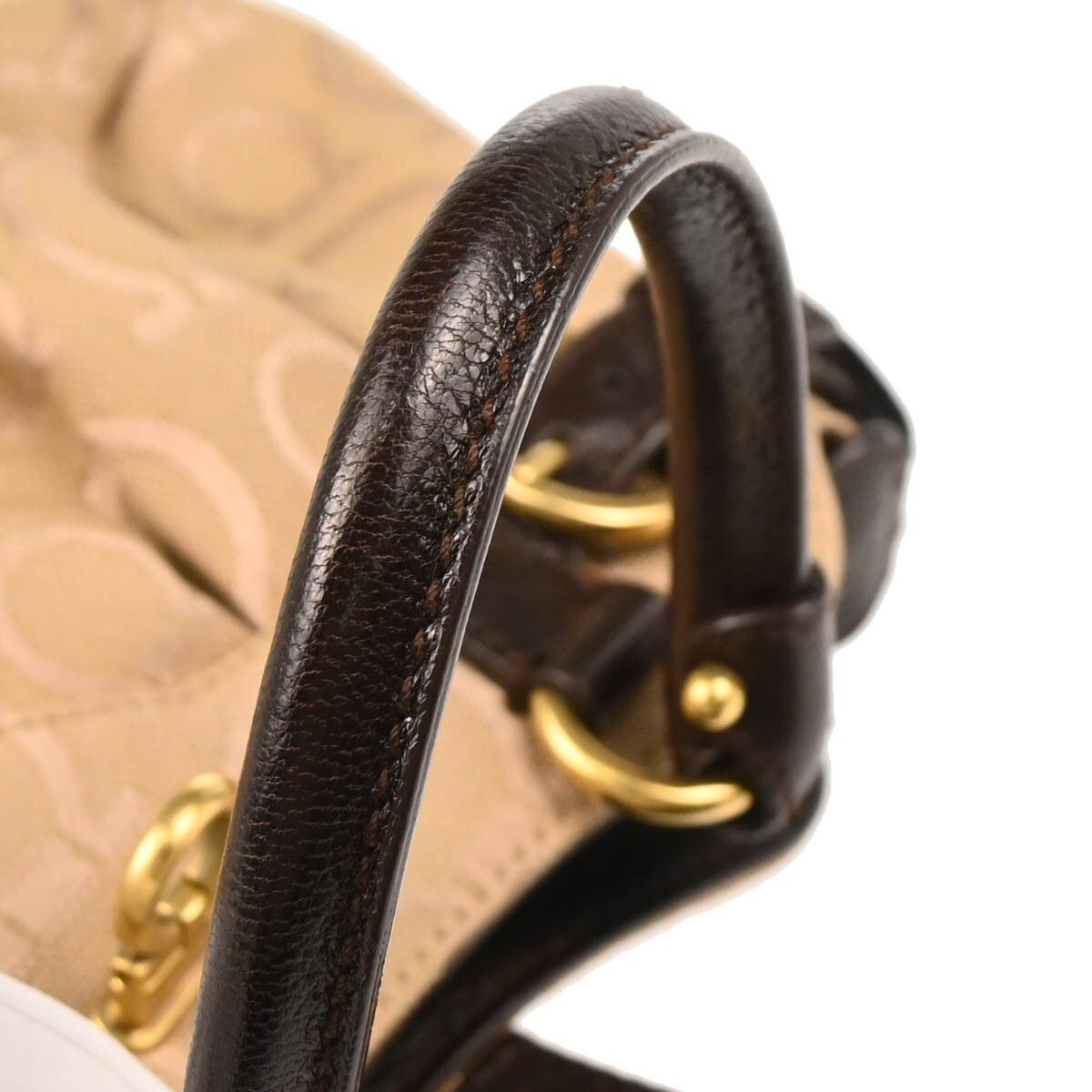 Salvatore Ferragamo Salvatore Ferragamo Gancini handbag Canvas and Leather Size ONE SIZE - 5 Thumbnail