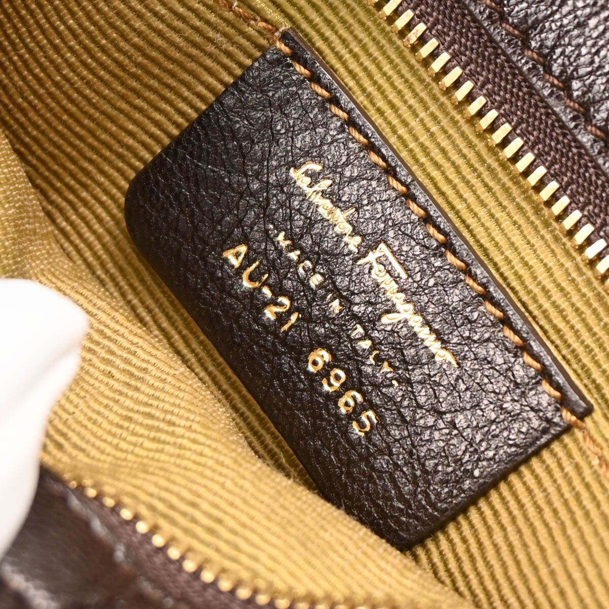 Salvatore Ferragamo Salvatore Ferragamo Gancini handbag Canvas and Leather Size ONE SIZE - 4 Thumbnail
