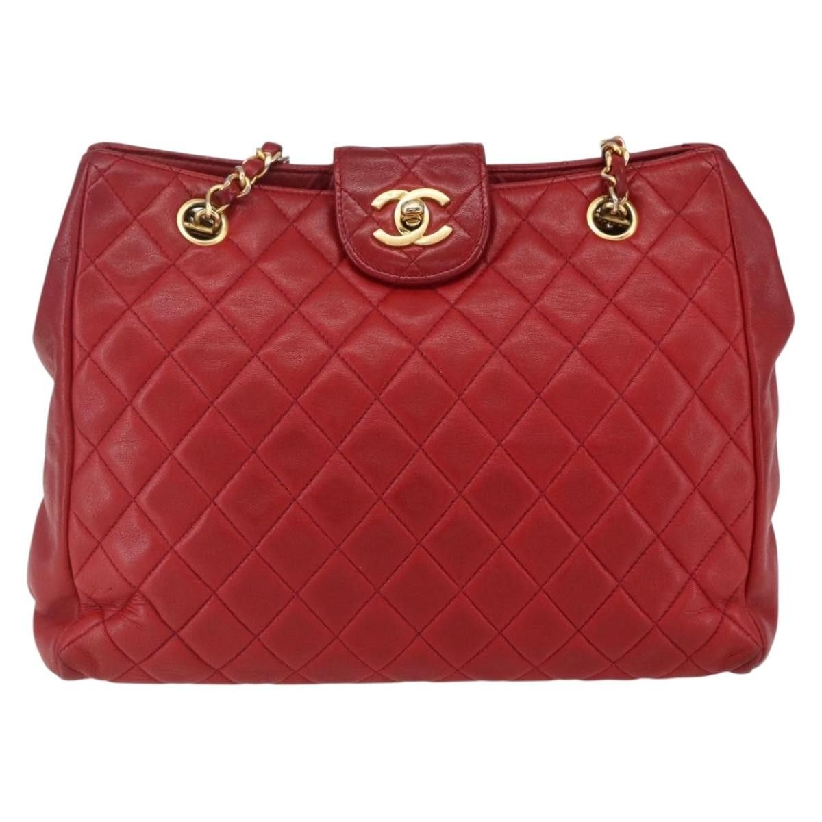 Chanel Chanel Vintage Shopping Tote Quilted Lambskin Size ONE SIZE - 18 Thumbnail