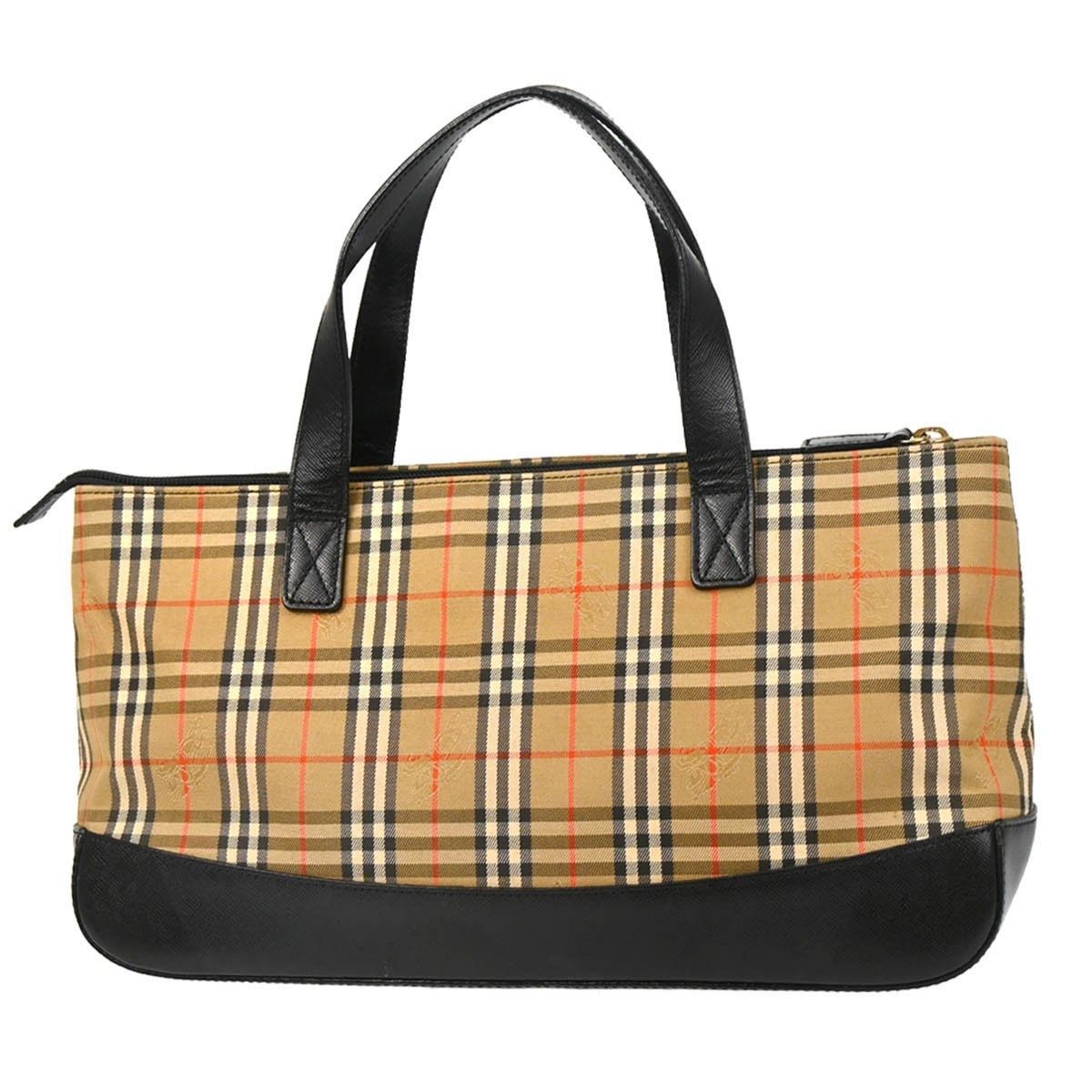 Burberry Burberry Nova Check Tote Nylon and Leather Size ONE SIZE - 2 Thumbnail