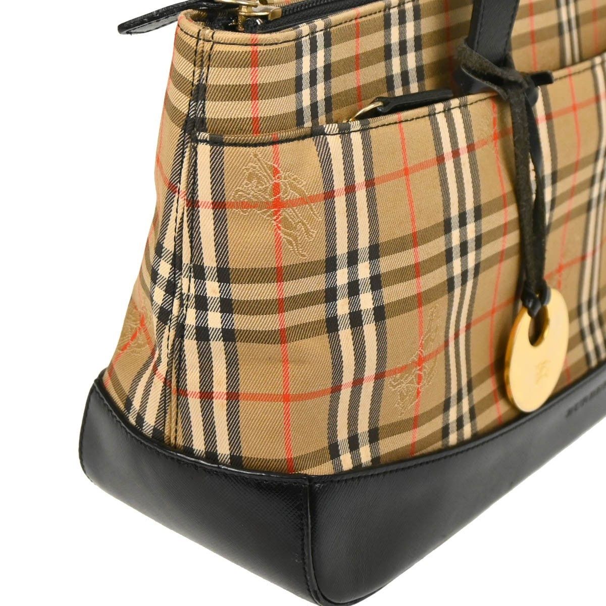 Burberry Burberry Nova Check Tote Nylon and Leather Size ONE SIZE - 8 Thumbnail