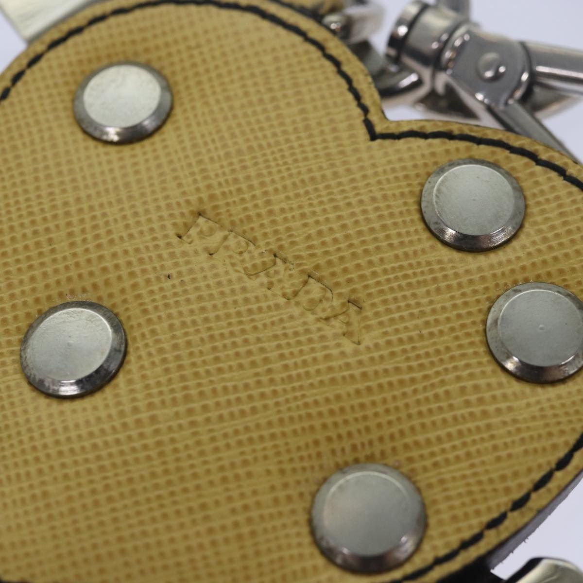 Prada Prada Charm Logo Key Ring Saffiano Leather Size ONE SIZE - 5 Thumbnail