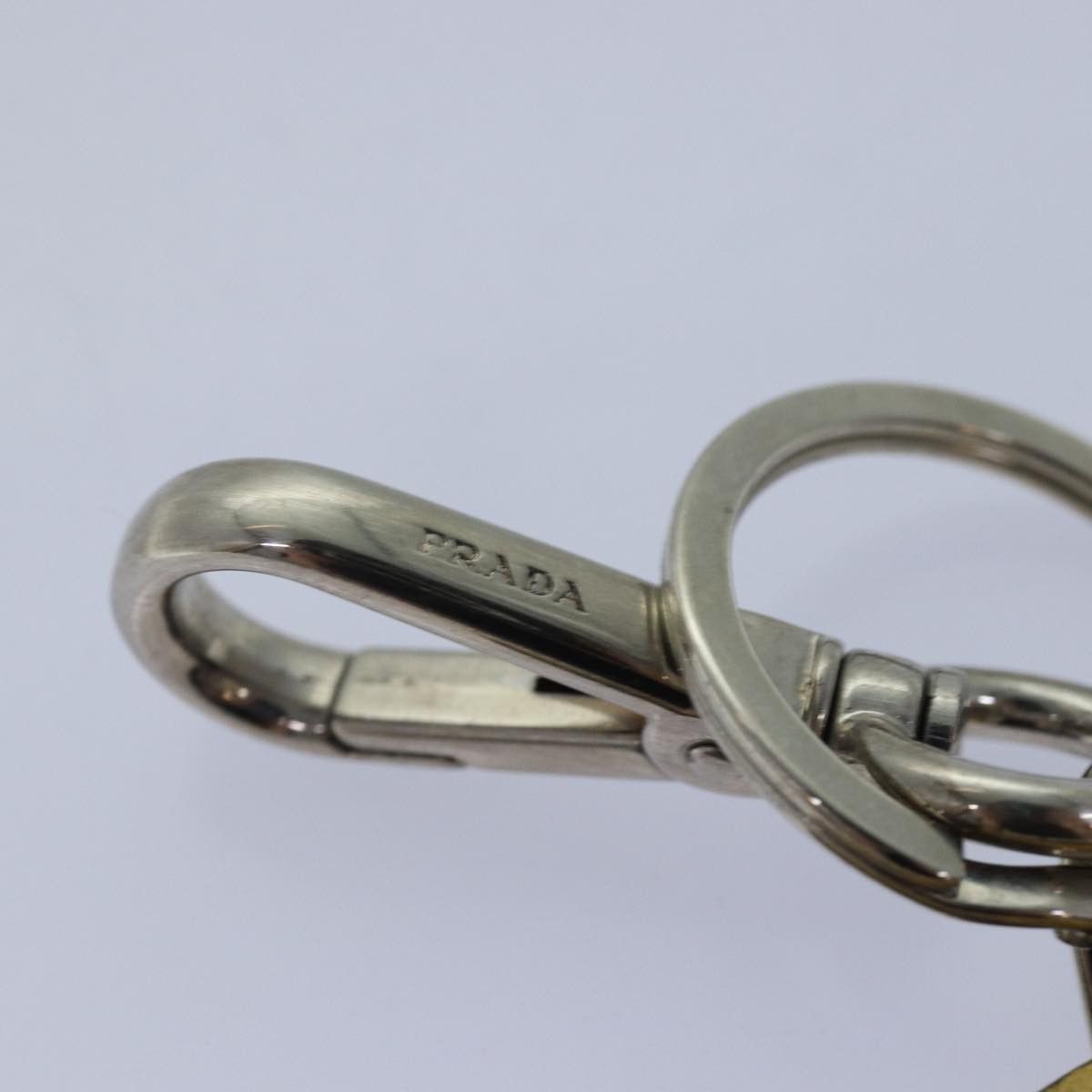 Prada Prada Charm Logo Key Ring Saffiano Leather Size ONE SIZE - 7 Thumbnail