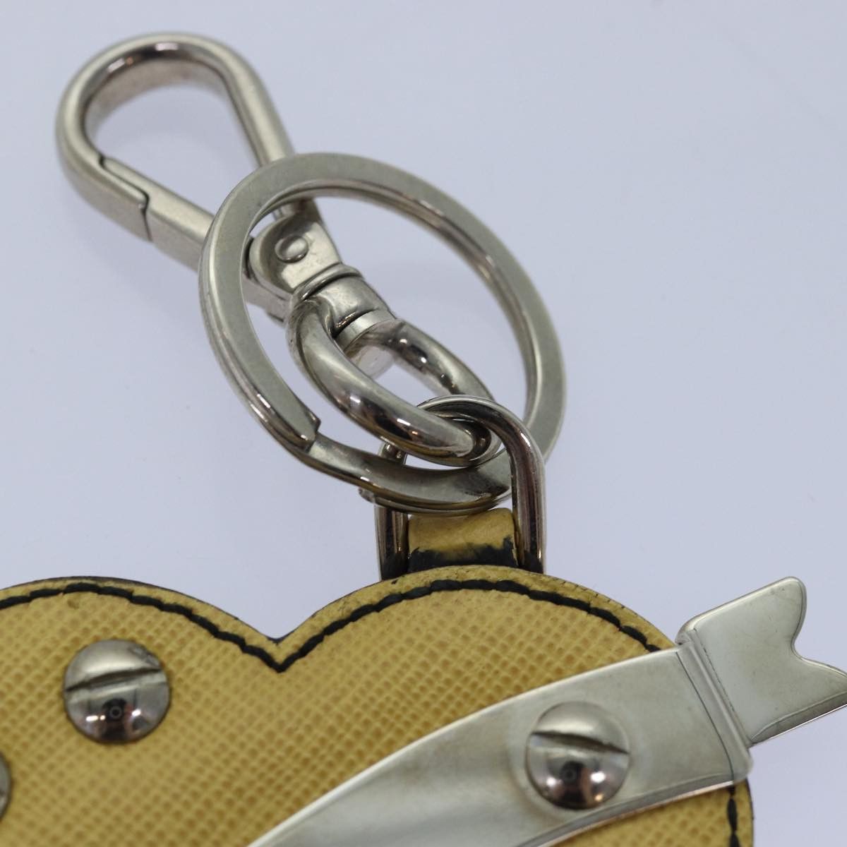 Prada Prada Charm Logo Key Ring Saffiano Leather Size ONE SIZE - 10 Thumbnail