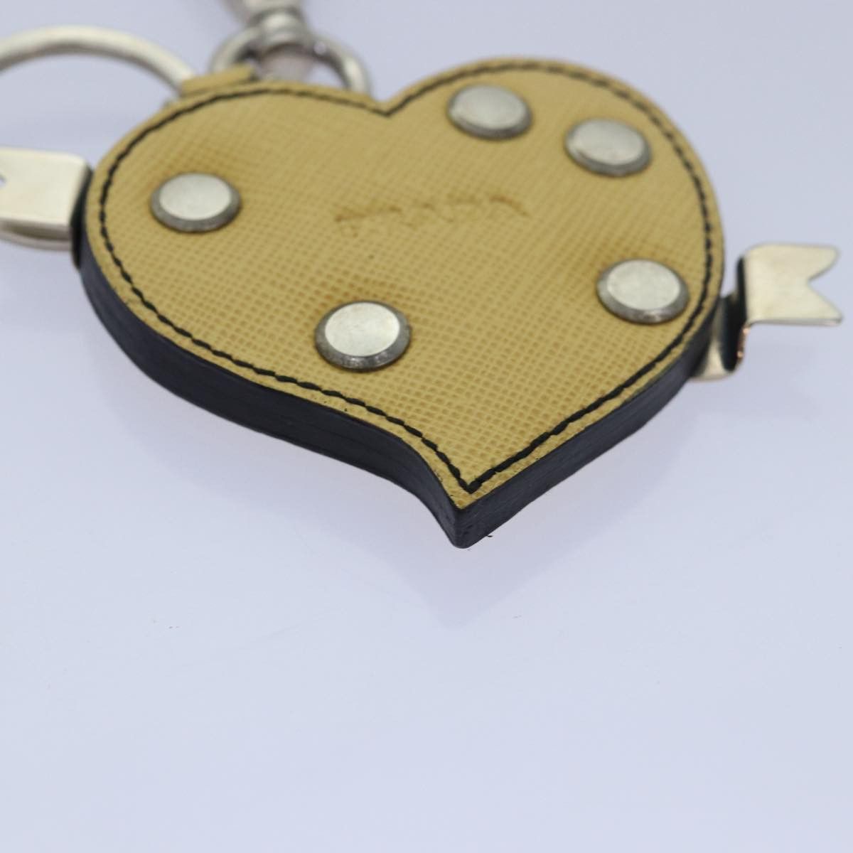 Prada Prada Charm Logo Key Ring Saffiano Leather Size ONE SIZE - 3 Thumbnail