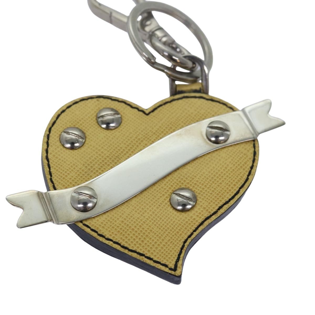 Prada Prada Charm Logo Key Ring Saffiano Leather Size ONE SIZE - 2 Thumbnail