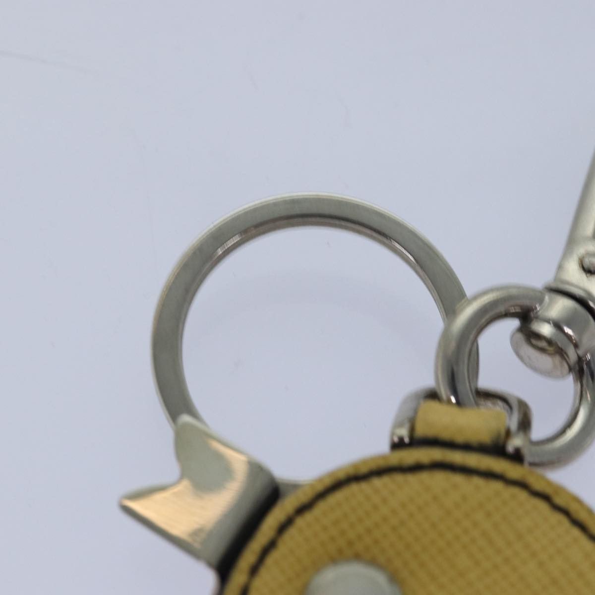 Prada Prada Charm Logo Key Ring Saffiano Leather Size ONE SIZE - 9 Thumbnail
