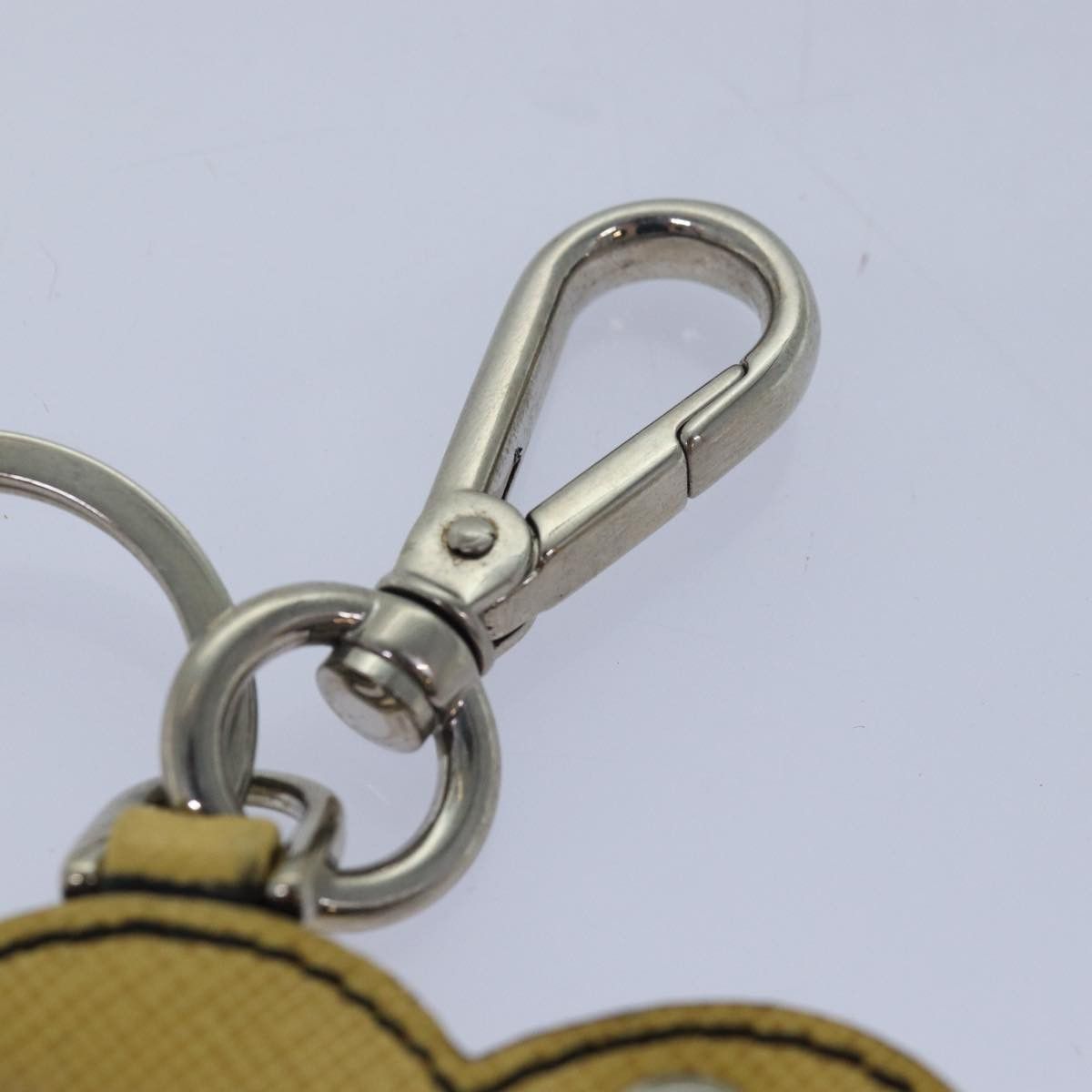 Prada Prada Charm Logo Key Ring Saffiano Leather Size ONE SIZE - 8 Thumbnail
