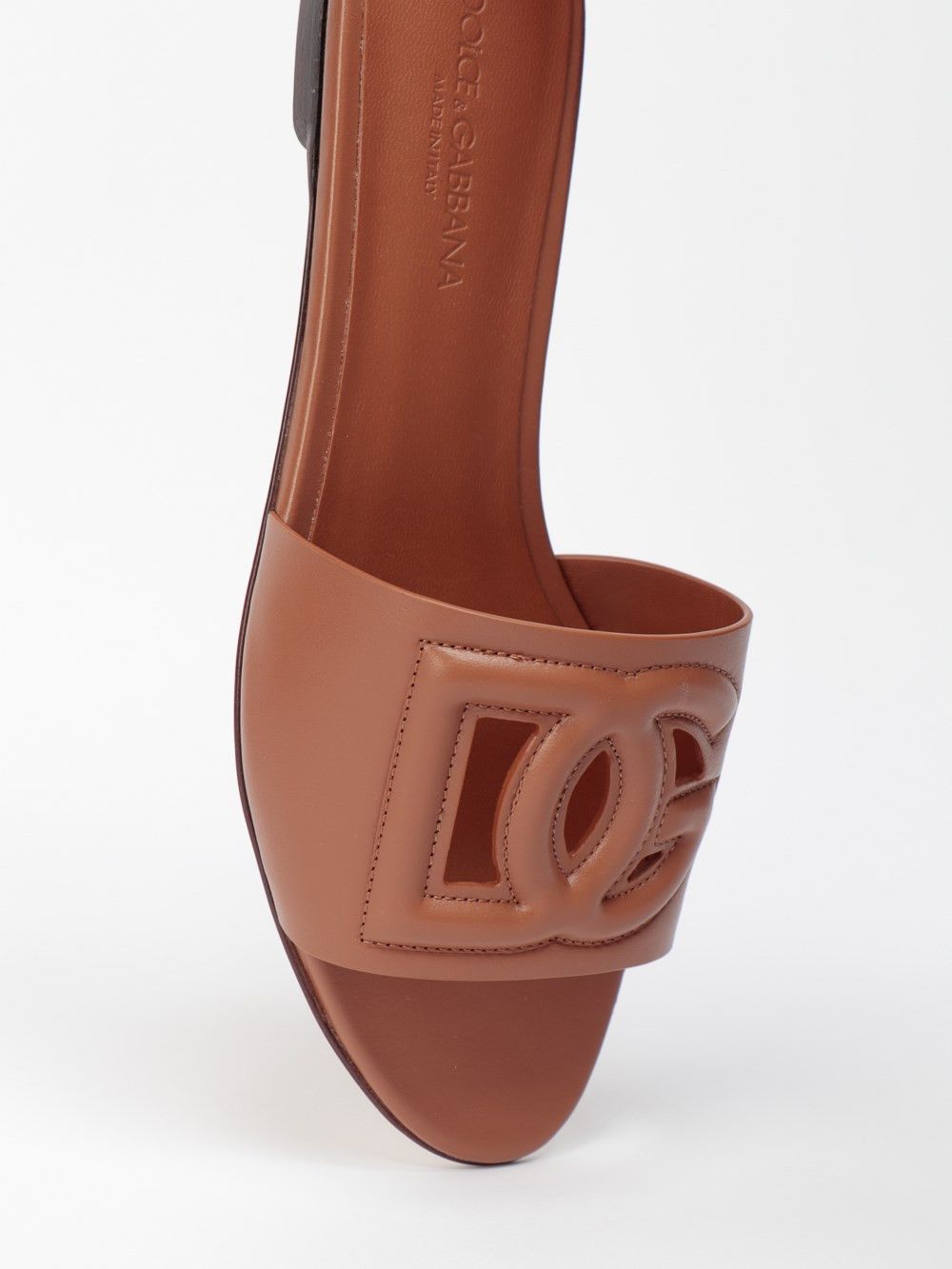 Dolce & Gabbana Calfskin Sliders With `DG` Logo Size US 6 / IT 36 - 5 Thumbnail