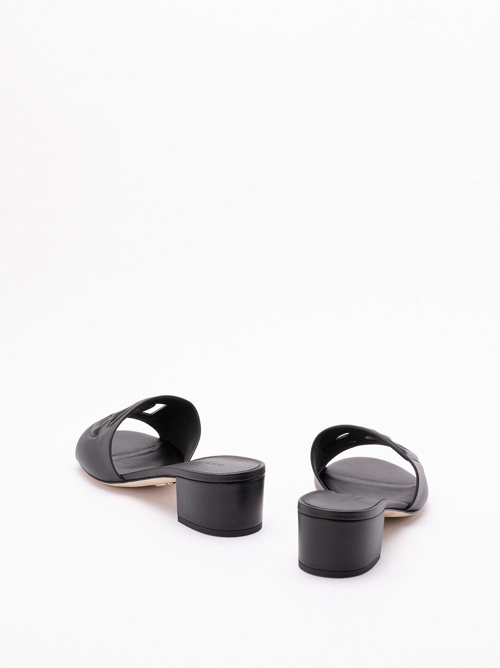 Dolce & Gabbana Calfskin Sliders With `DG` Logo Size US 6 / IT 36 - 3 Thumbnail