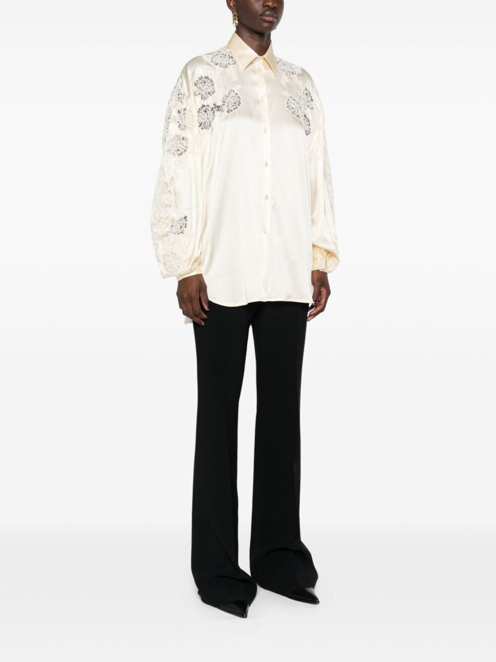 Ermanno Scervino Shirt With Embroidery Size M / US 6-8 / IT 42-44 - 5 Thumbnail