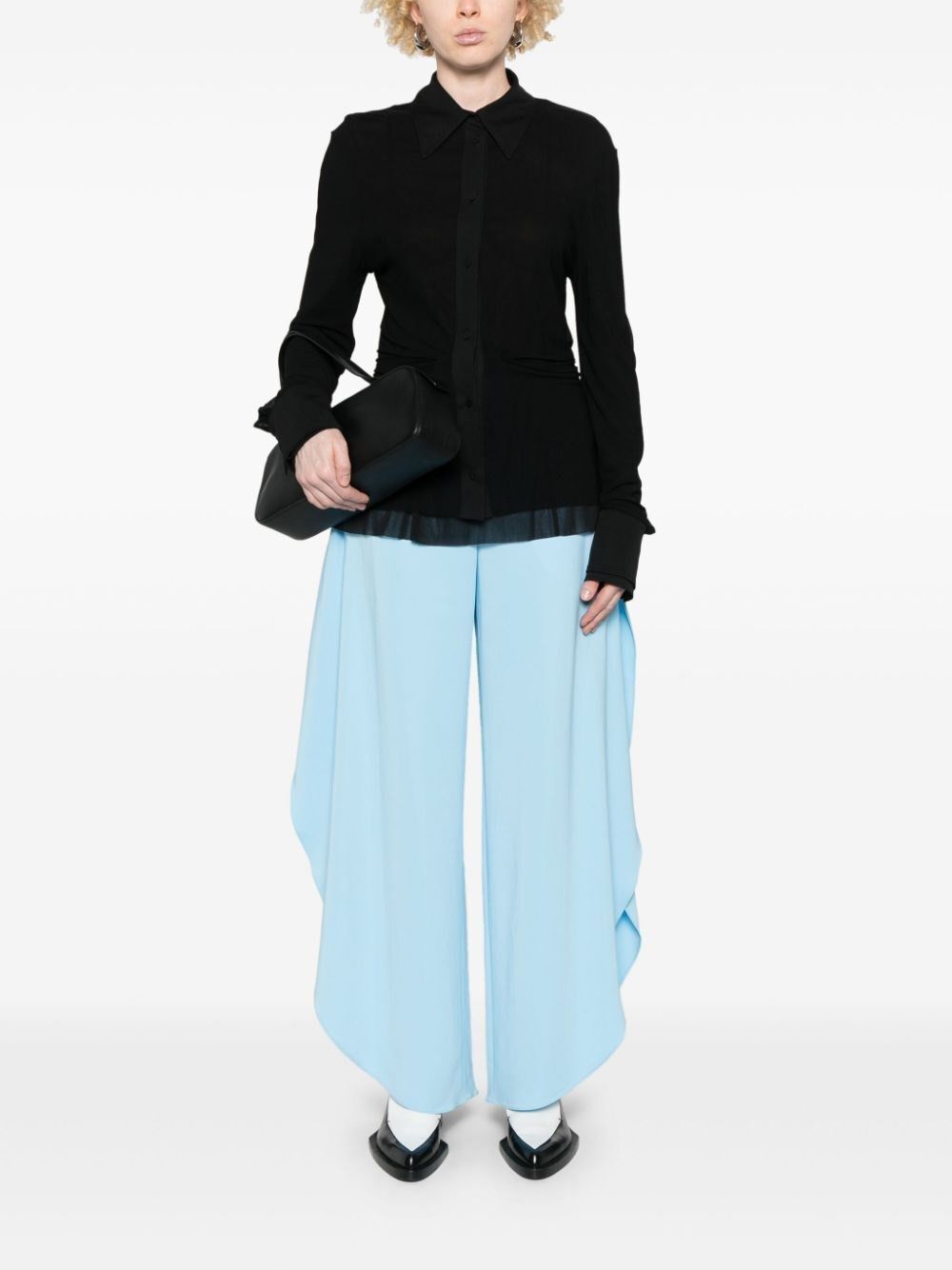 Jil Sander Double Layer Shirt Size S / US 4 / IT 40 - 2 Thumbnail