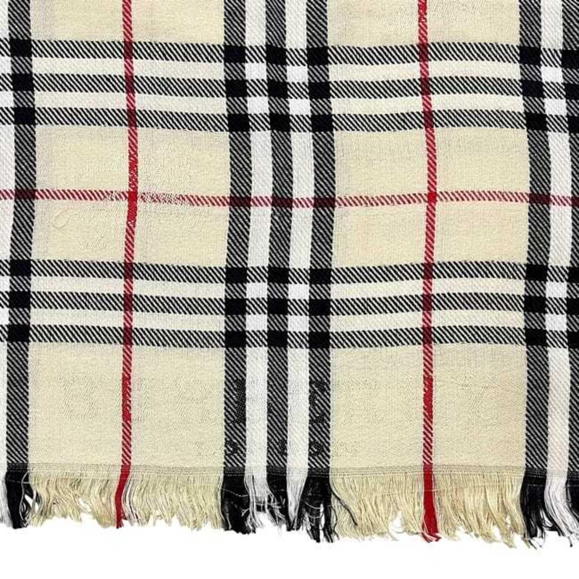 Burberry Burberry stole ec-24546 beige check pattern Nova 300108 19000216 L13181S 102 unused wool BURBERRY scarf lap blanket women's men's Size ONE SIZE - 5 Thumbnail