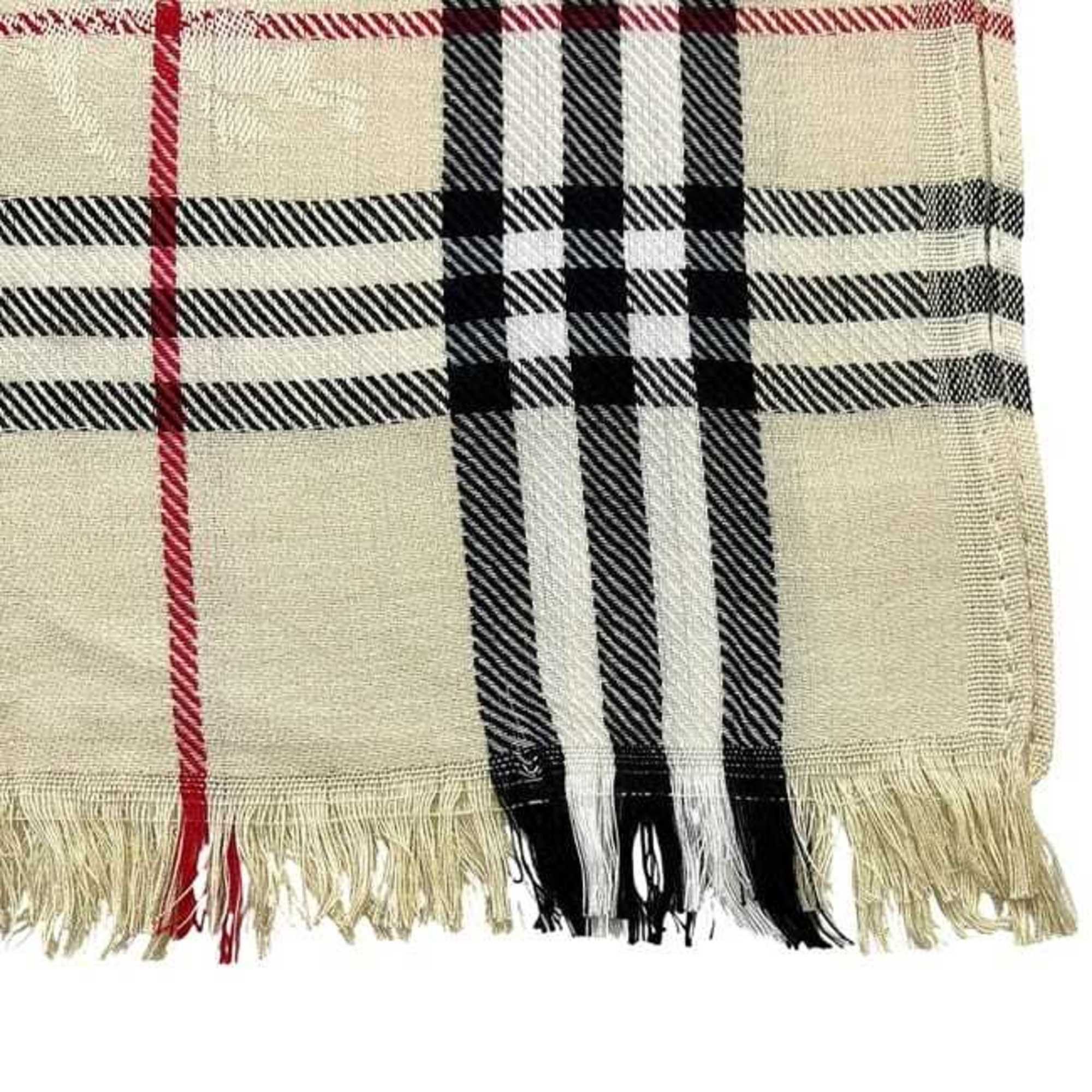 Burberry Burberry stole ec-24546 beige check pattern Nova 300108 19000216 L13181S 102 unused wool BURBERRY scarf lap blanket women's men's Size ONE SIZE - 6 Thumbnail
