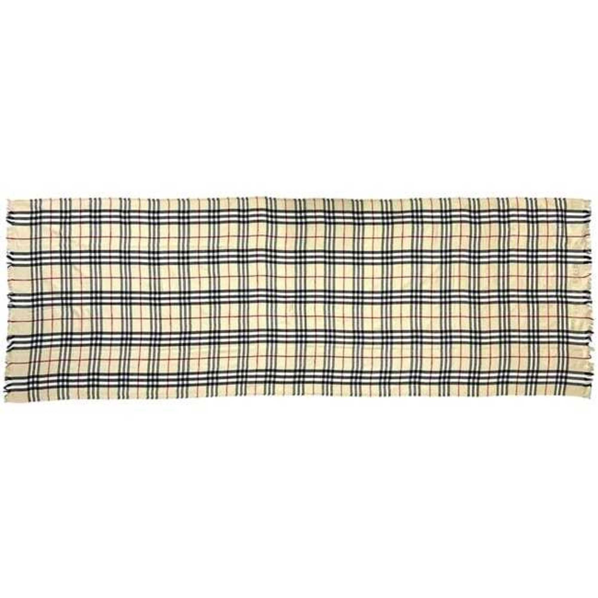 Burberry Burberry stole ec-24546 beige check pattern Nova 300108 19000216 L13181S 102 unused wool BURBERRY scarf lap blanket women's men's Size ONE SIZE - 4 Thumbnail
