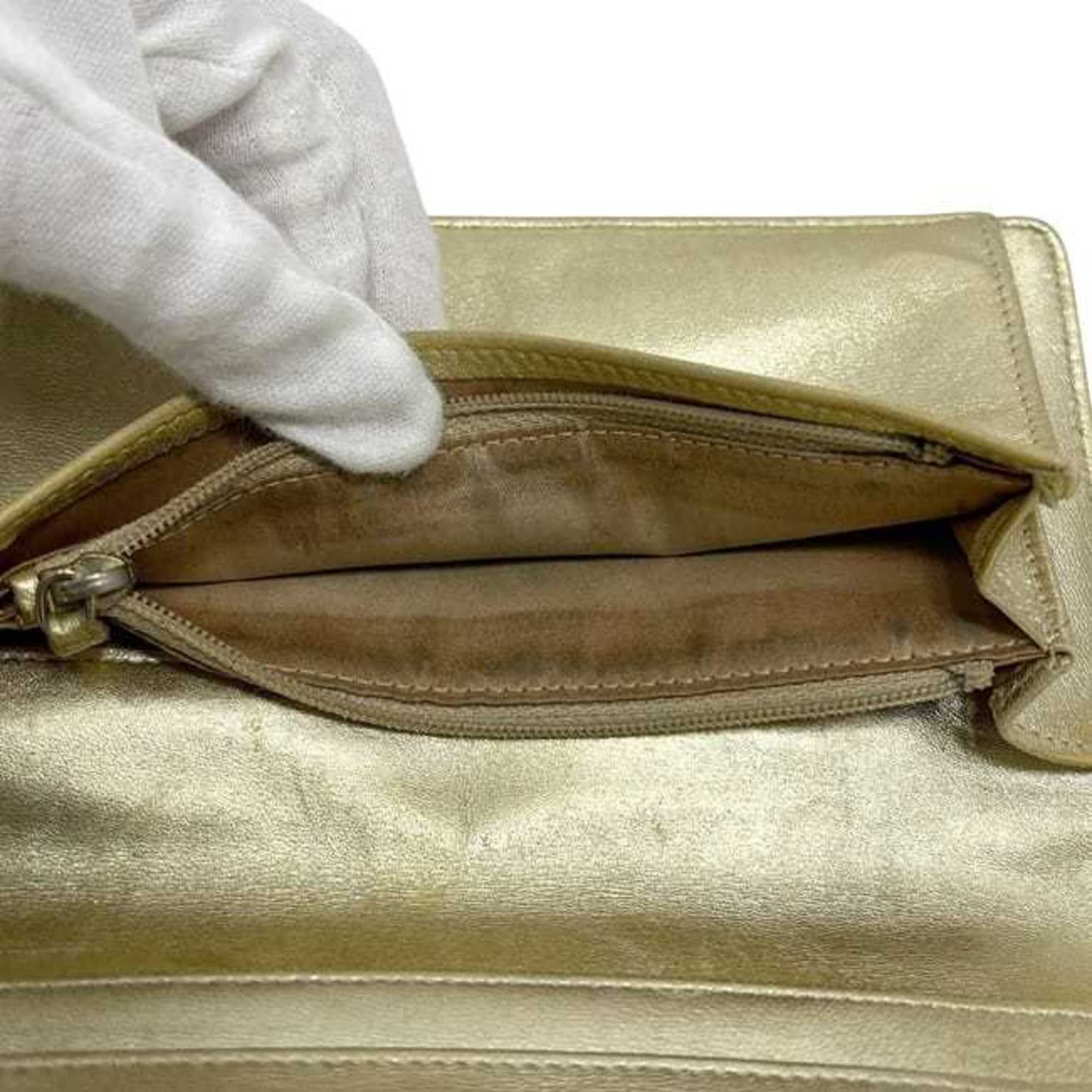 Chanel Chanel Bifold Long Wallet ec-24537 Gold Icon Symbol Charm A37151 1 Patent Leather 11939509 CHANEL Matelasse No. 5 Line Coco Mark Women's and Men's Size ONE SIZE - 10 Thumbnail