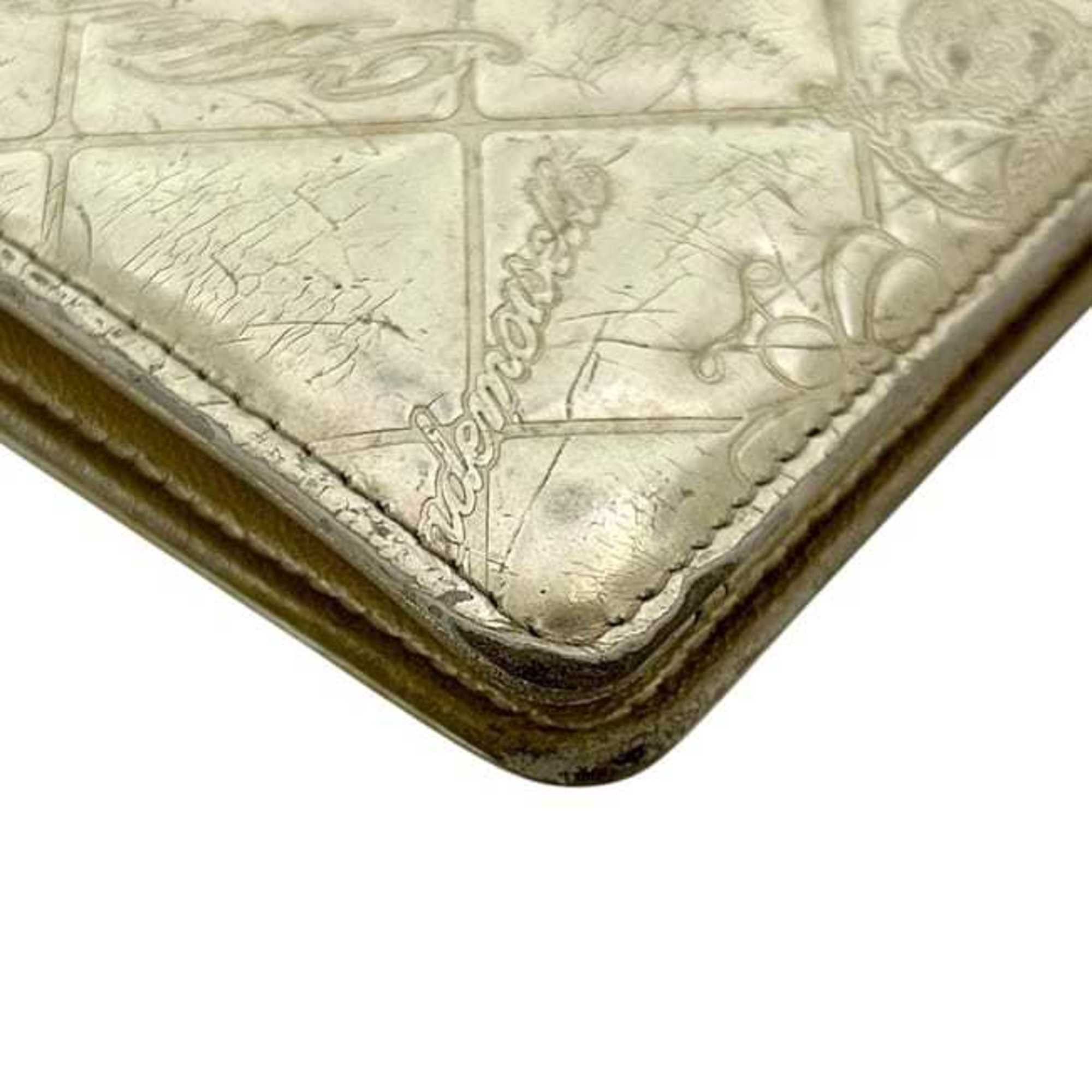 Chanel Chanel Bifold Long Wallet ec-24537 Gold Icon Symbol Charm A37151 1 Patent Leather 11939509 CHANEL Matelasse No. 5 Line Coco Mark Women's and Men's Size ONE SIZE - 4 Thumbnail