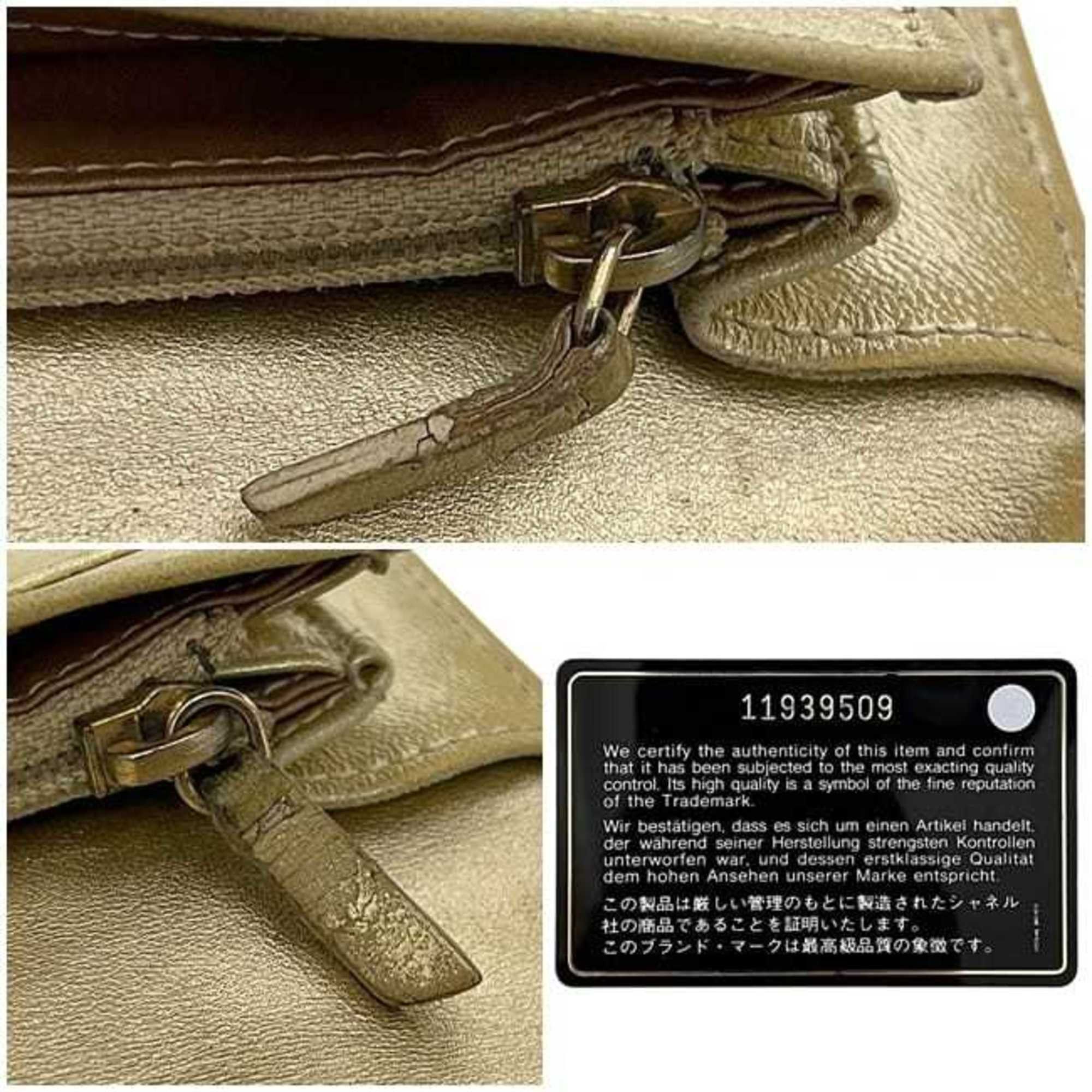 Chanel Chanel Bifold Long Wallet ec-24537 Gold Icon Symbol Charm A37151 1 Patent Leather 11939509 CHANEL Matelasse No. 5 Line Coco Mark Women's and Men's Size ONE SIZE - 11 Thumbnail