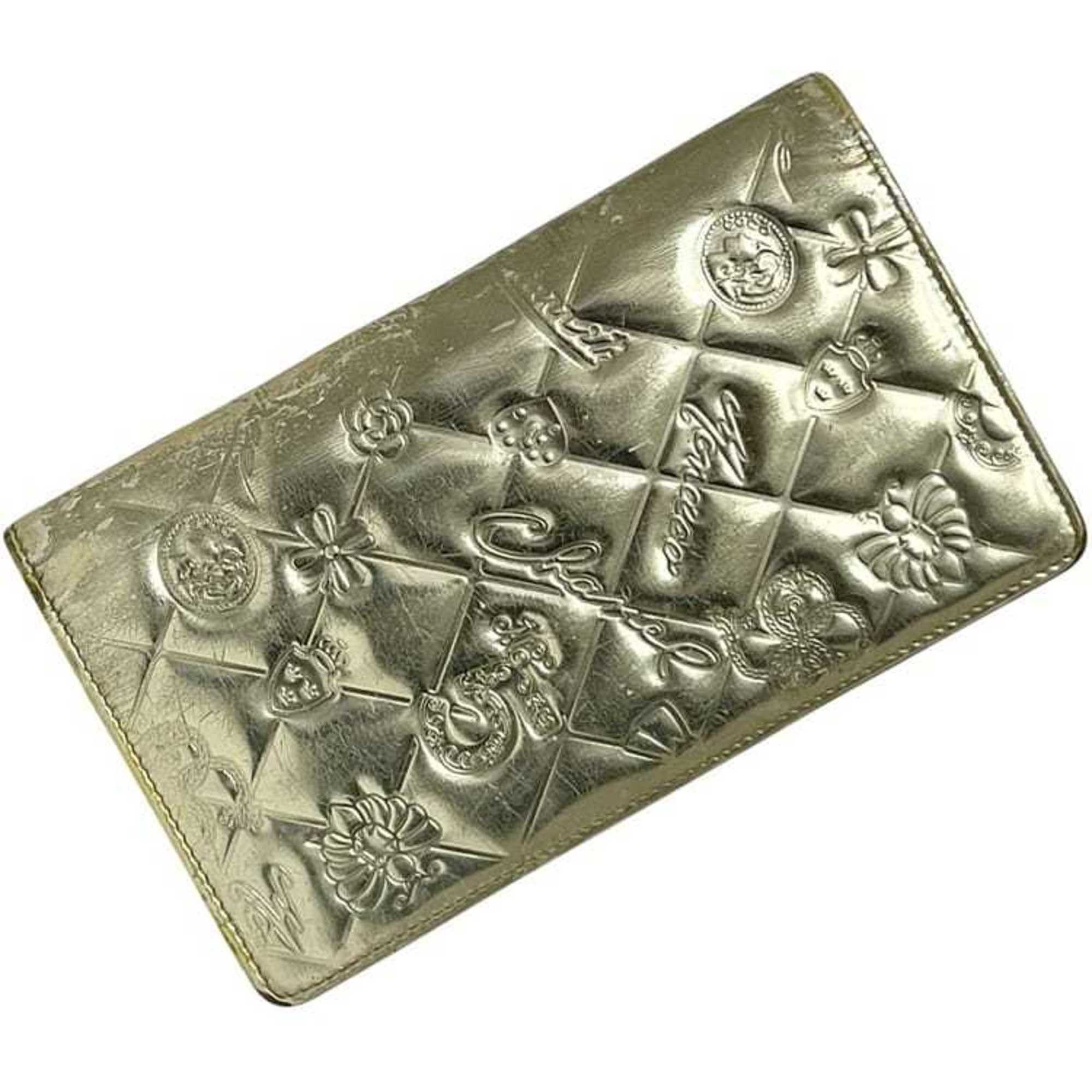 Chanel Chanel Bifold Long Wallet ec-24537 Gold Icon Symbol Charm A37151 1 Patent Leather 11939509 CHANEL Matelasse No. 5 Line Coco Mark Women's and Men's Size ONE SIZE - 2 Thumbnail